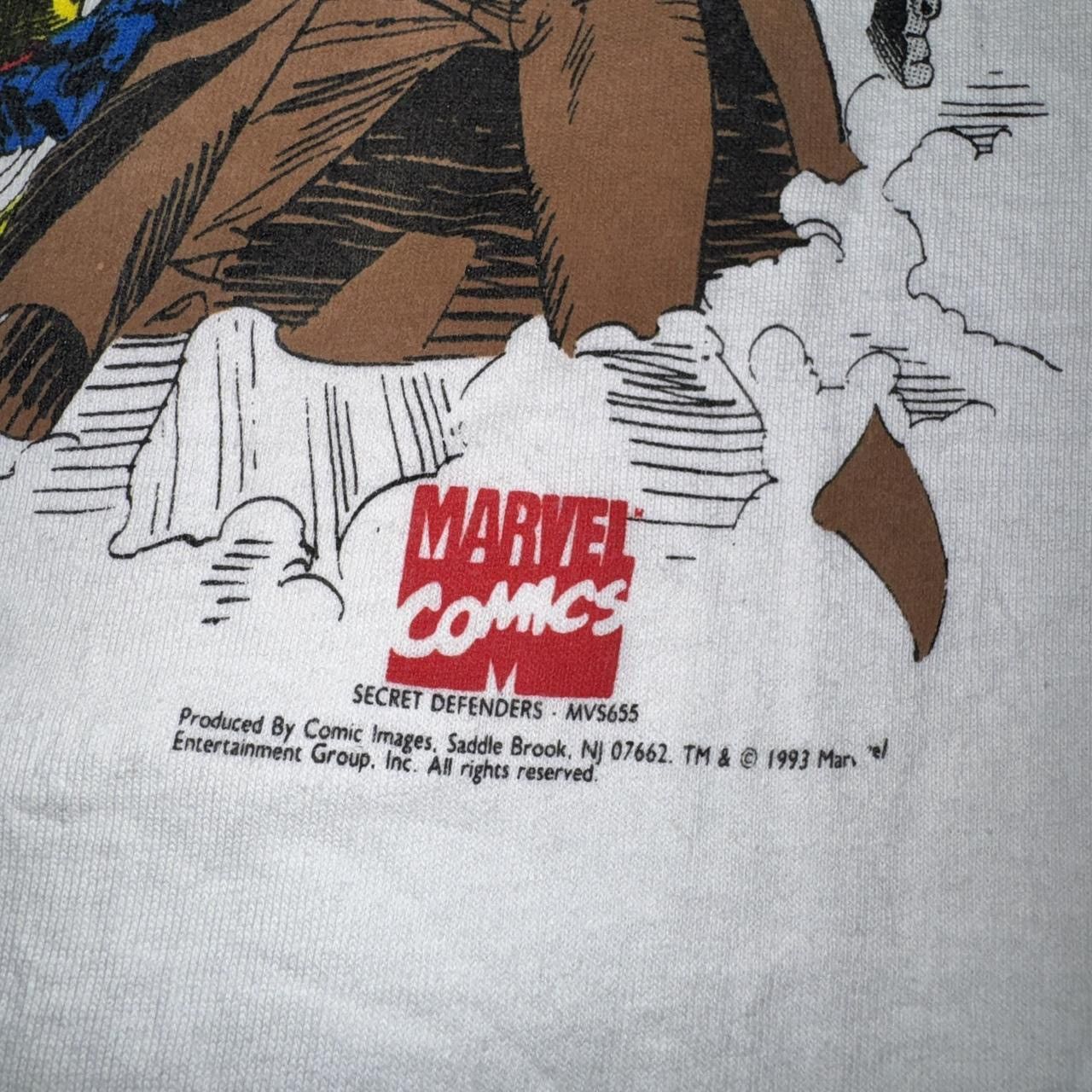 Fruit Of The Loom Vintage 1995 Marvel Comics Secret Defenders t-shirt Size XL Size US XL / EU 56 / 4 - 3 Thumbnail