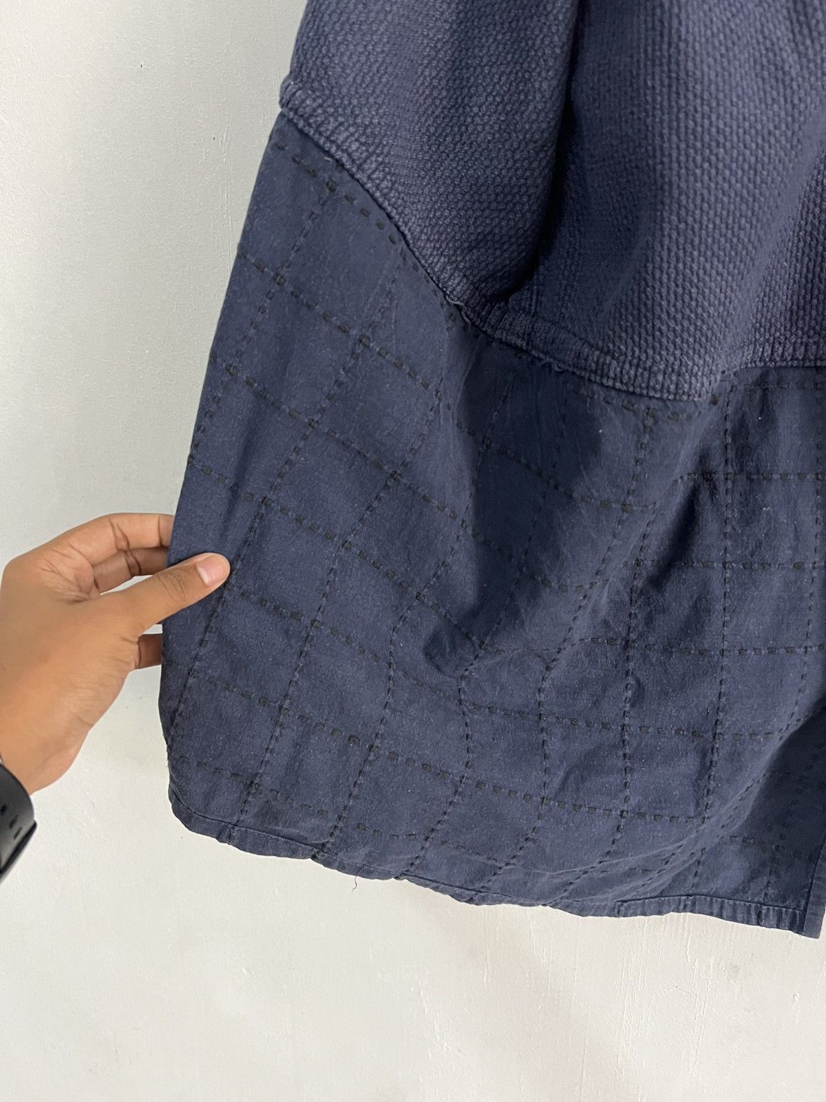 Indigo Vintage Indigo Kendo Bulldog Dyed Boro Patchwork Kimono Size US L / EU 52-54 / 3 - 13 Thumbnail