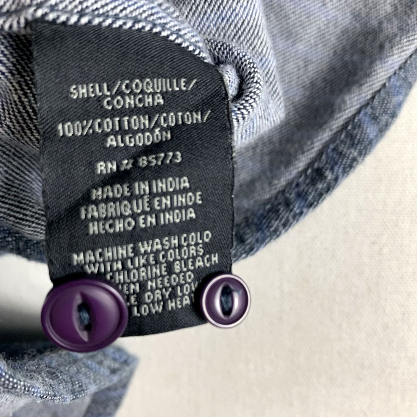 O'Neill O'Neill Flannel Shirt Mens Medium Blue Striped Long Sleeve Button-Up Button-Front Collar Spread 100% Cotton Heavyweight Regular Size US M / EU 48-50 / 2 - 5 Thumbnail