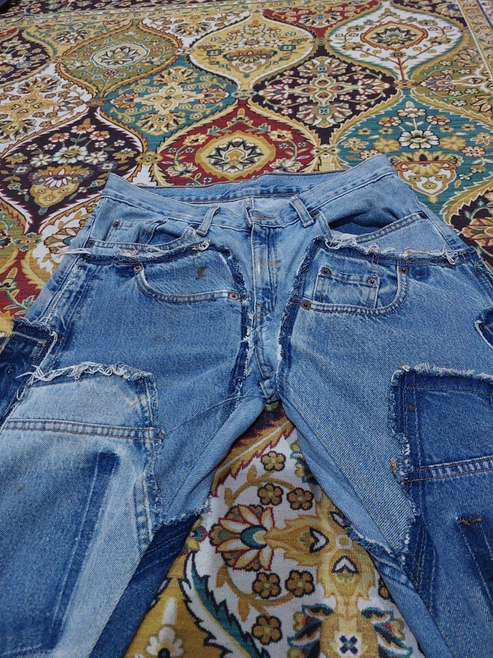 Levi's Vintage Clothing Levis custom Multi pocket Patchworks Jeans Size 31 Size US 31 - 6 Thumbnail