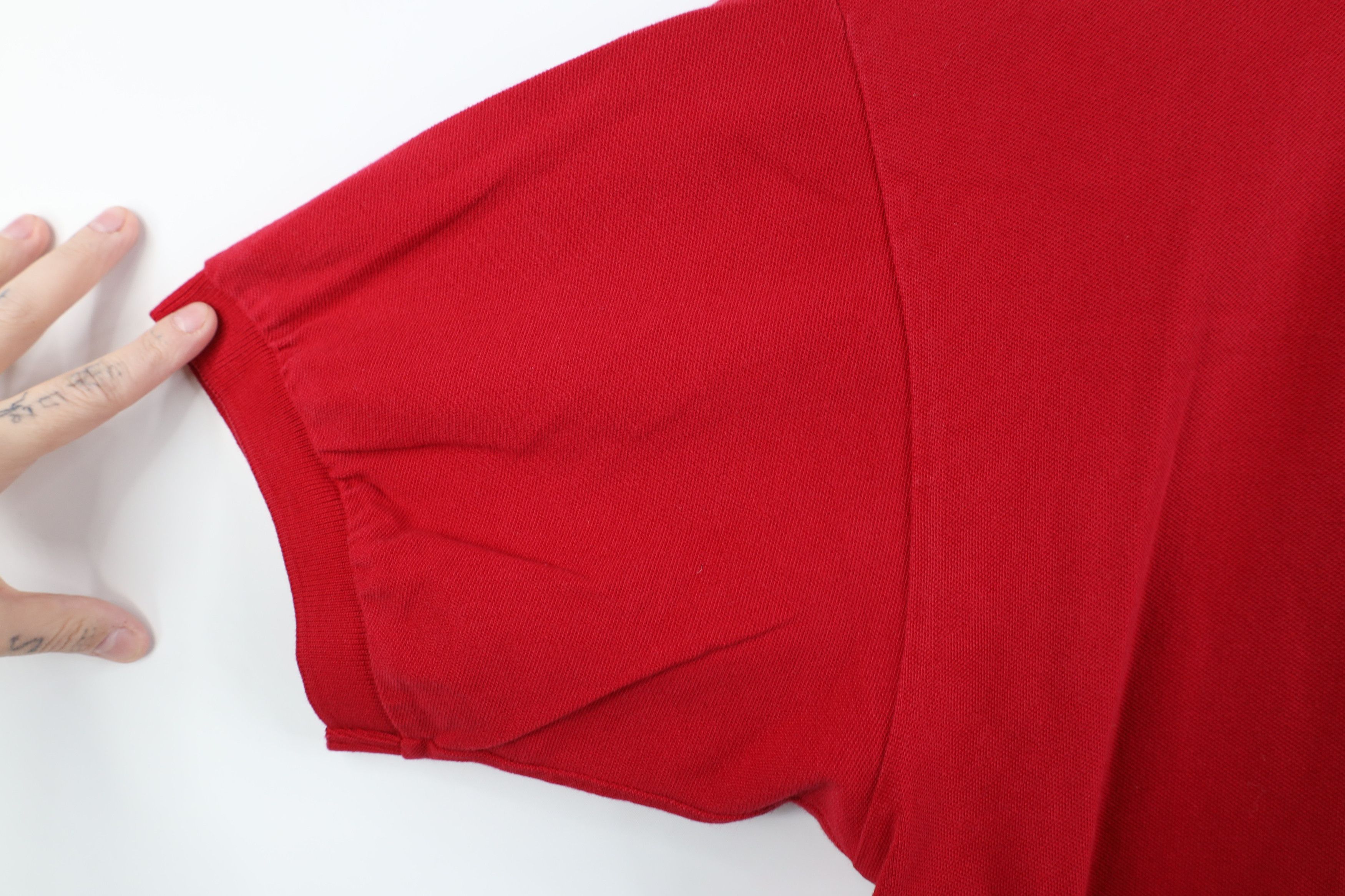 Nautica Vintage 90s Nautica Knit Collared Golf Polo Shirt Red Size US L / EU 52-54 / 3 - 8 Thumbnail