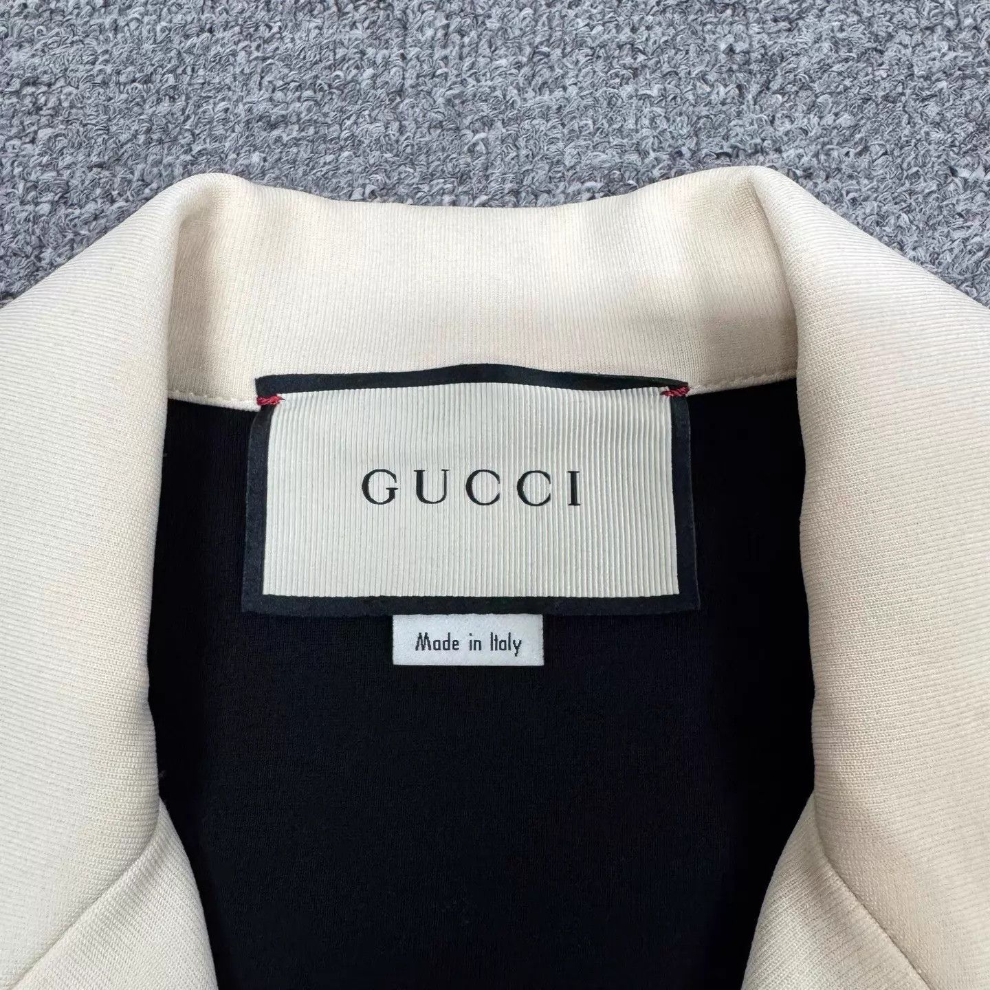 Gucci Gucci black white colorblock lapel cinched dress Size S / US 4 / IT 40 - 4 Thumbnail