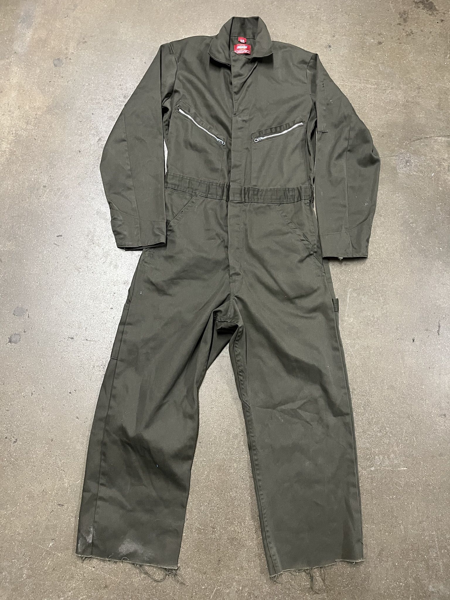 Vintage Vintage 1970s Dickies Olive Brown Coverall Mechanic Work Suit Size M Size US M / EU 48-50 / 2 - 1 Preview