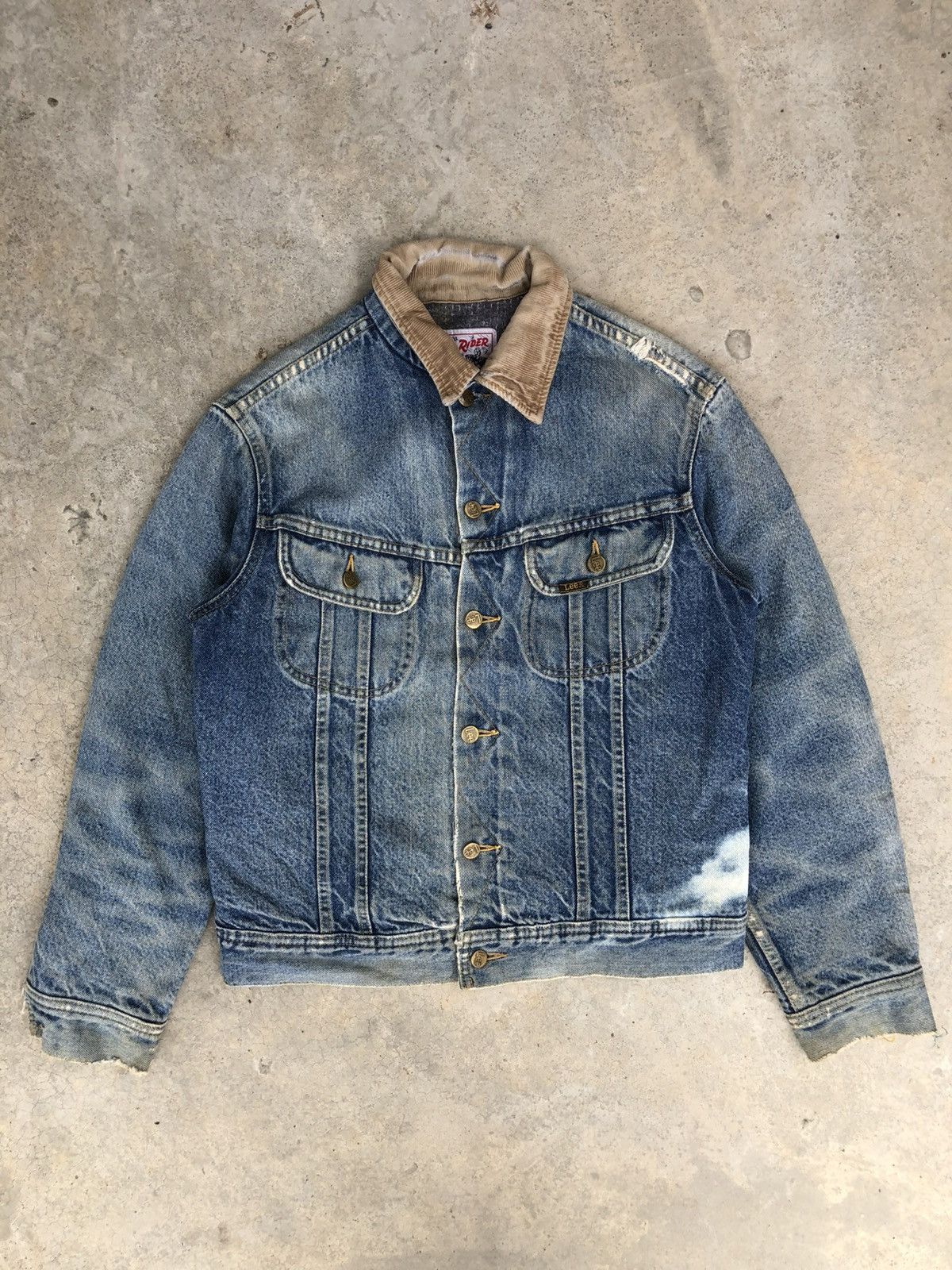 Lee Vintage 70s Lee Storm Rider Blanked Lined Denim Jacket Size US M / EU 48-50 / 2 - 1 Thumbnail