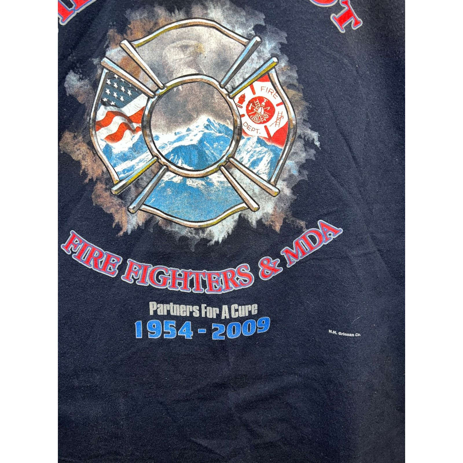 Gildan Fill The Boot Firefighter Shirt Fire Fighers & MDA Tee 2XL Size US XXL / EU 58 / 5 - 8 Thumbnail