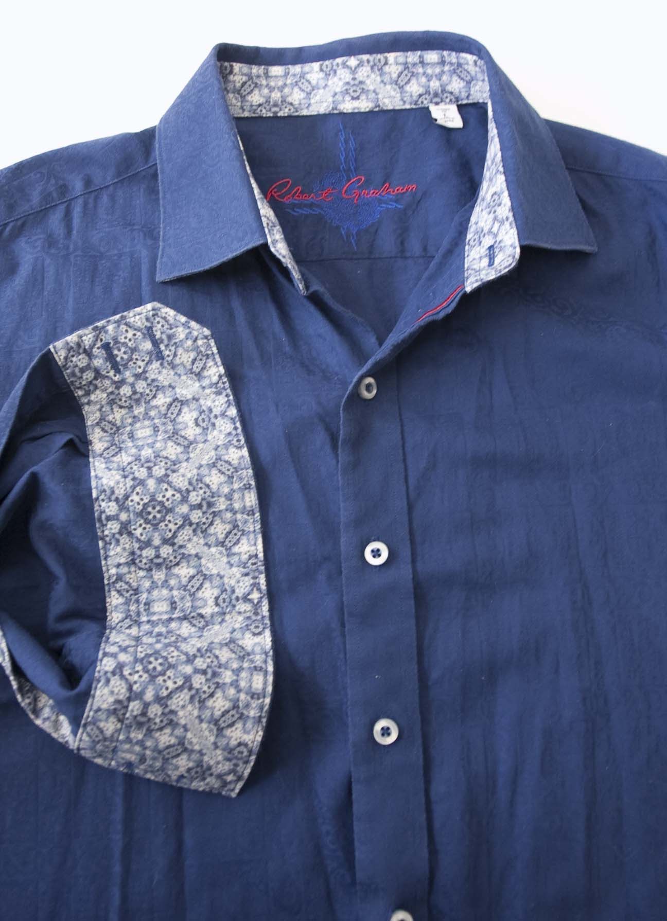 Robert Graham Robert Graham Shirt Size L Abstract Graphic Blue Size US L / EU 52-54 / 3 - 1 Thumbnail