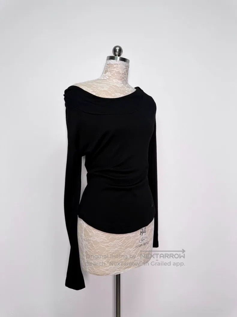 Vivienne Westwood Vivienne Westwood Black Off Shoulder Long Sleeve Top, Can Size M / US 6-8 / IT 42-44 - 4 Thumbnail