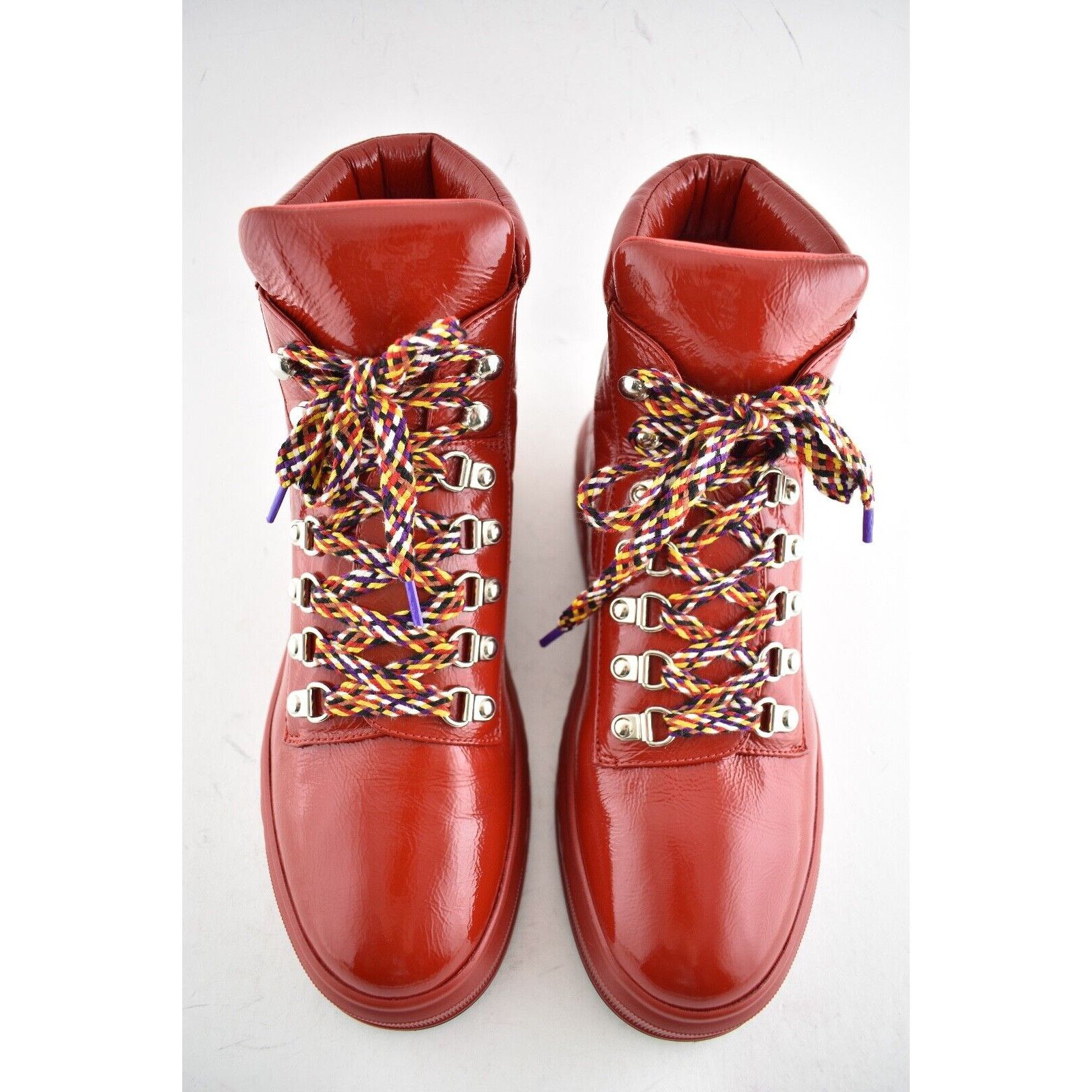 Chanel 18A Patent Quilted CC Lace Up High Top Flat Sneaker Boot 40 Size US 10 / IT 40 - 6 Thumbnail