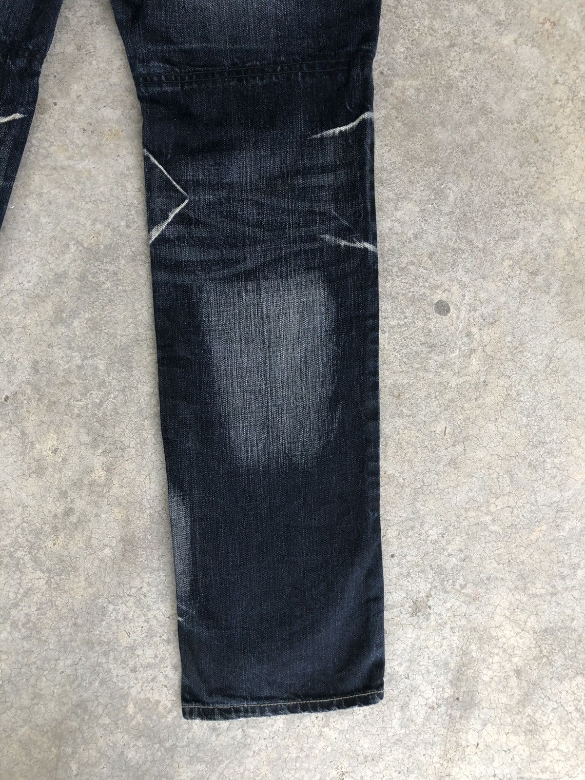 PPFM Japanese PPFM Double Waist Distressed Denim Size US 34 / EU 50 - 12 Thumbnail