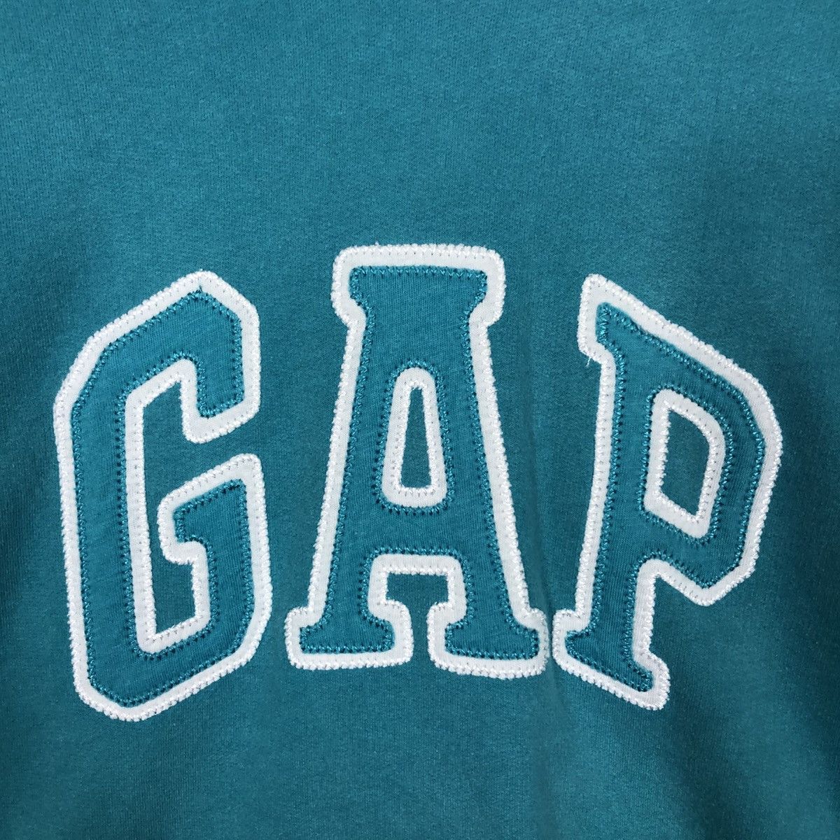 Japanese Brand 📌Vintage Hoodie Pull Over Gap Ocean Green Spell Out Size US L / EU 52-54 / 3 - 16 Thumbnail