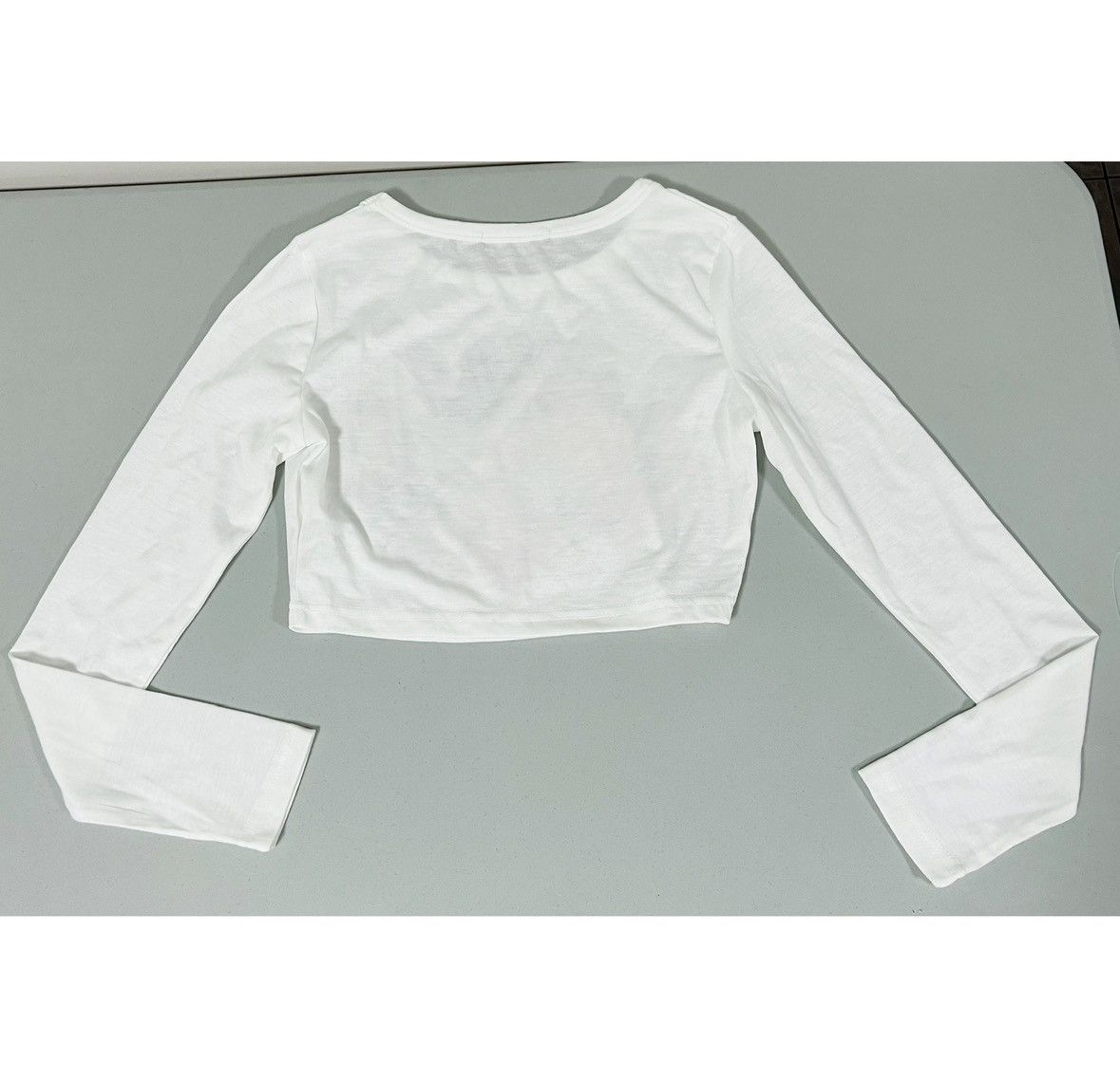 Japanese Brand White Fairy Cherub Angel Floral Crop Top Tee Shirt Size S 👼🏻♥️ Size S / US 4 / IT 40 - 2 Thumbnail