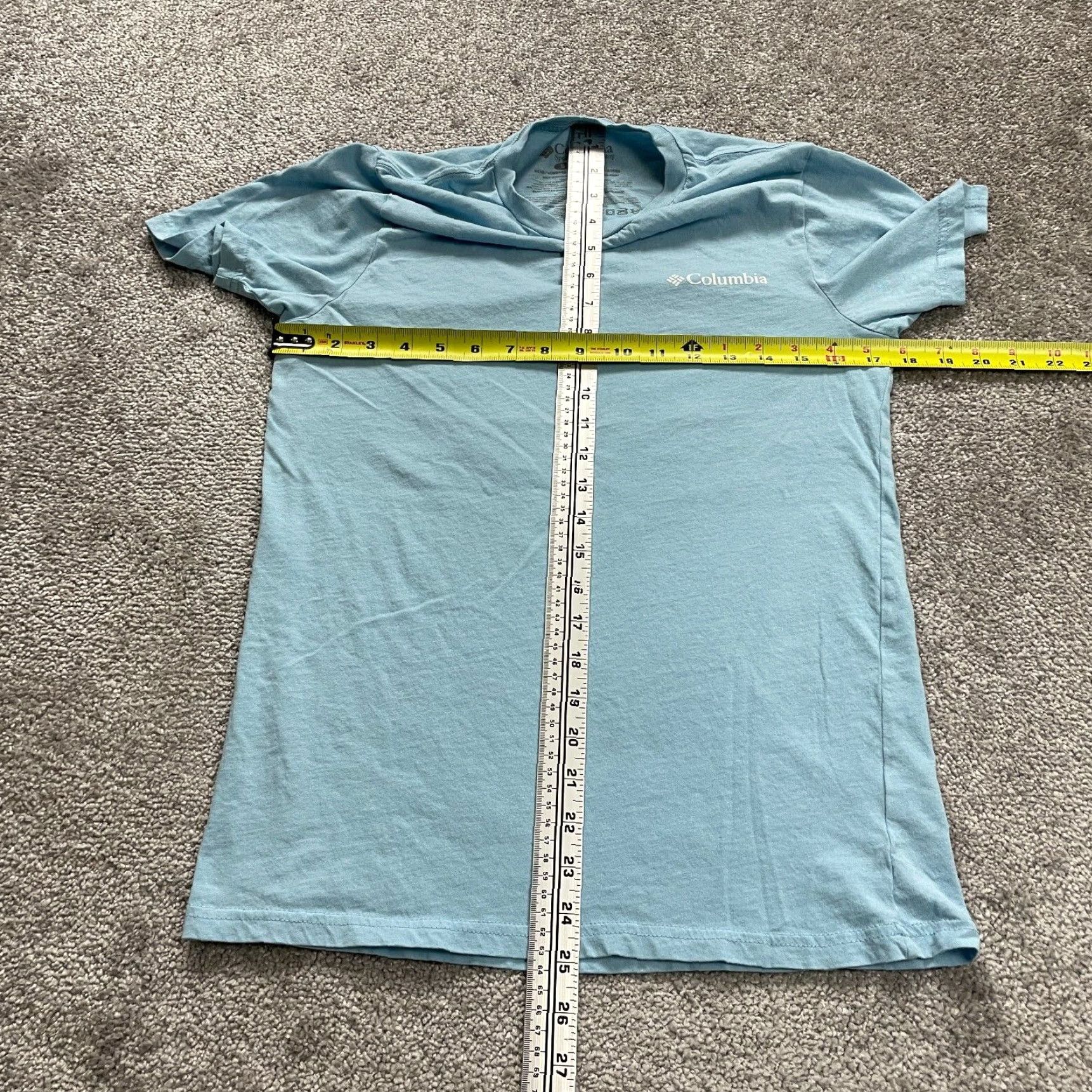 Vintage Columbia T-Shirt Mens Small Pastel BlueCrew Neck Short Sleeve Cotton Tee Graphic Size US S / EU 44-46 / 1 - 6 Thumbnail