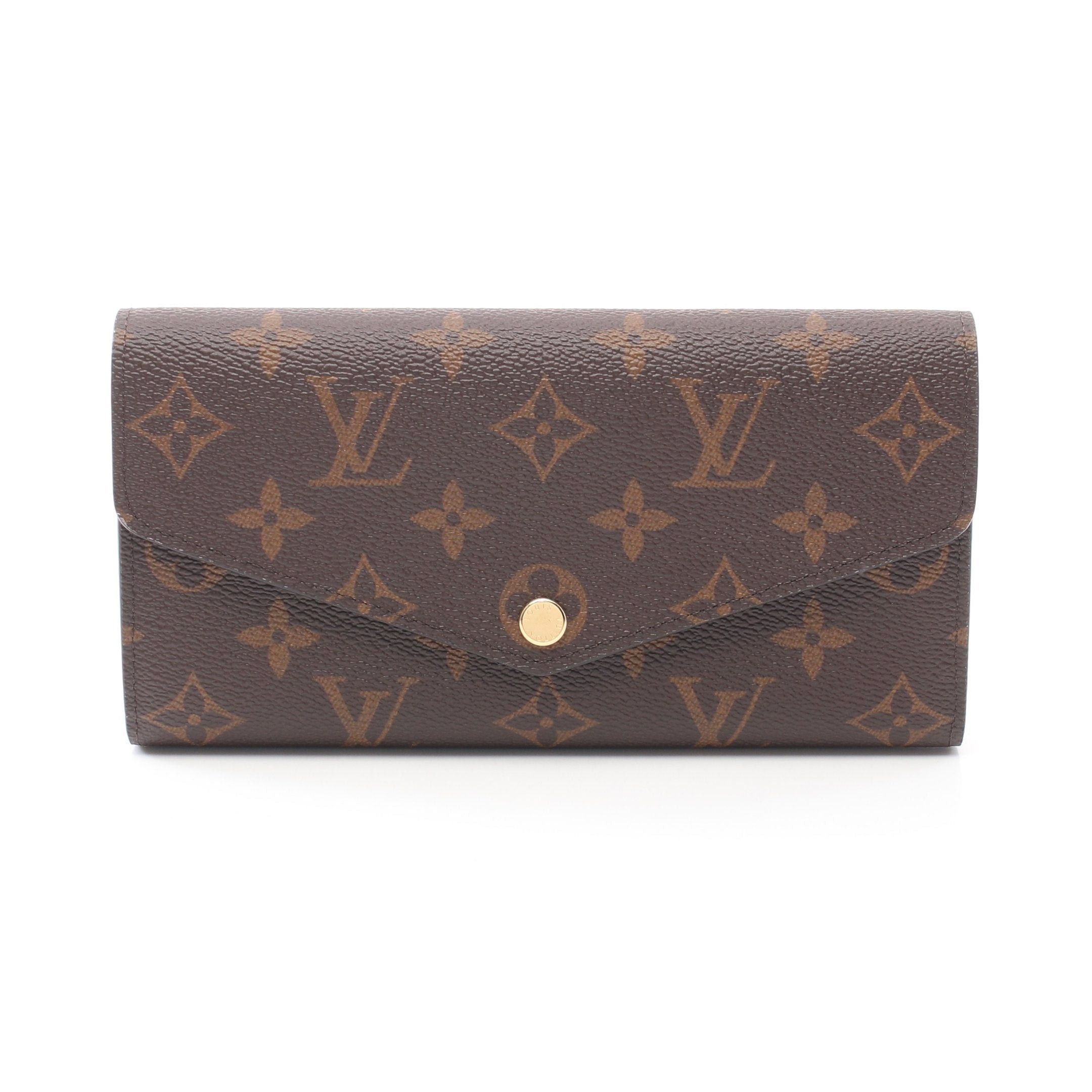 Louis Vuitton Louis Vuitton Portefeuil Sara Monogram Rose Ballerine Bi-Fold Long Wallet Leather Brown Light Pink Size ONE SIZE - 1 Thumbnail