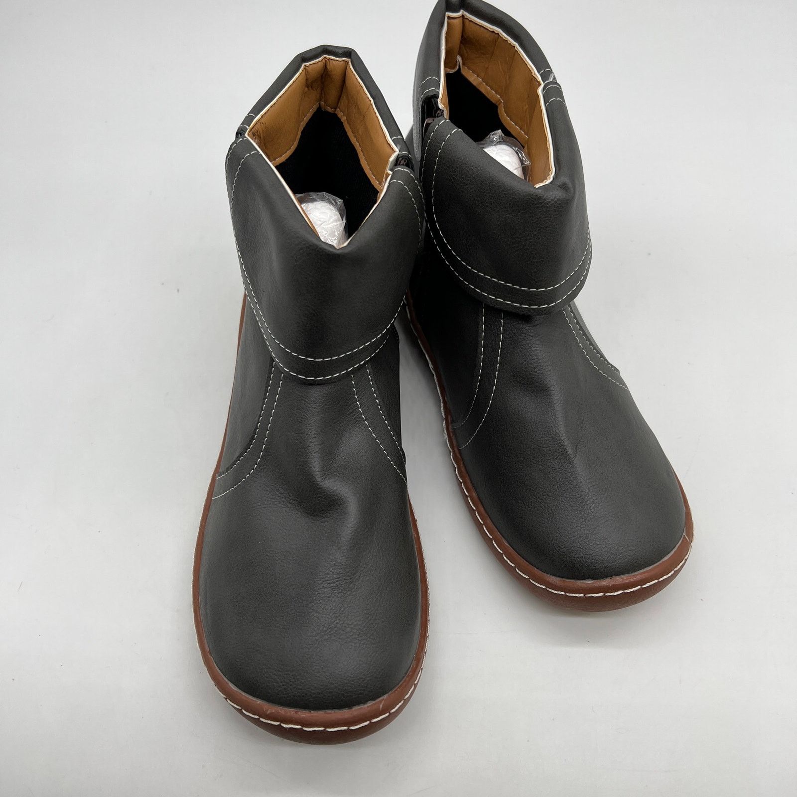 Other Fashion Womens Ankle Boot Comfortable Slip On Flat Bo Size US 10 / IT 40 - 5 Thumbnail
