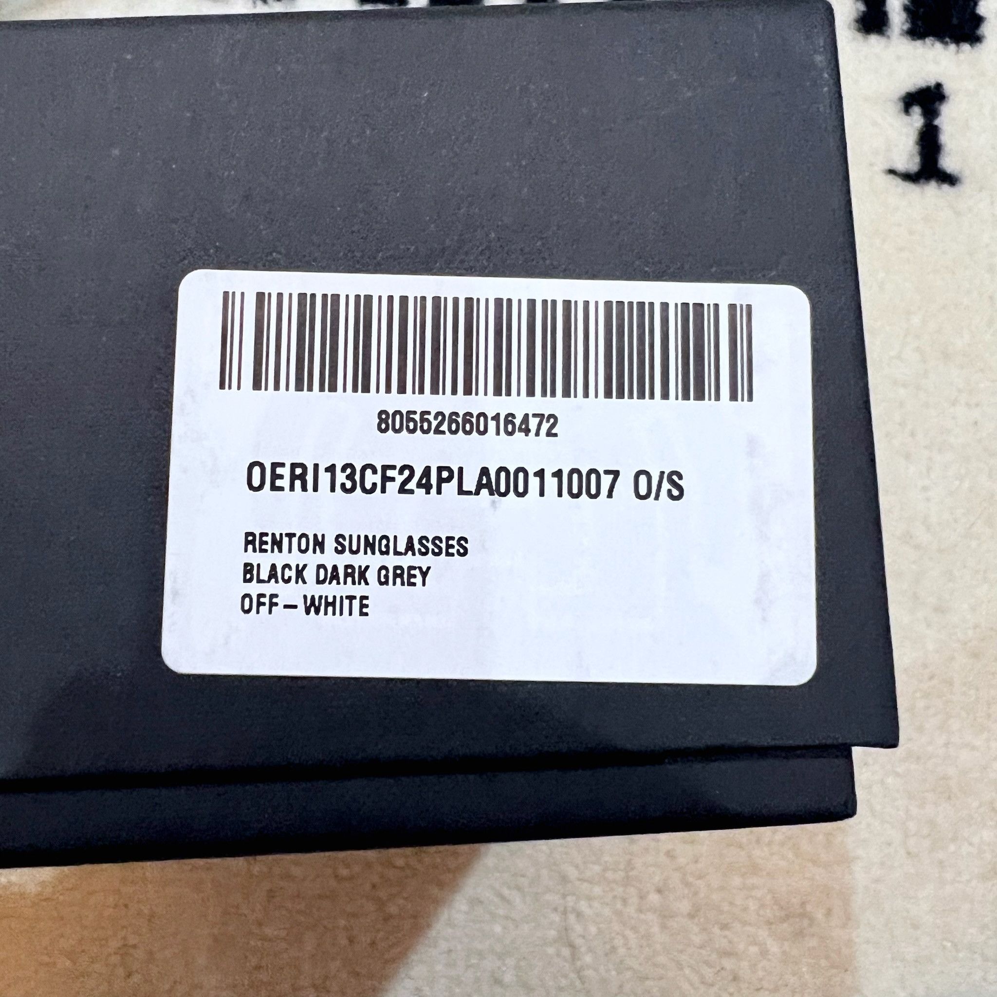 Off-White Off-White 52mm Renton Rectangle Off Logo on Arms Sunglasses Size ONE SIZE - 12 Thumbnail