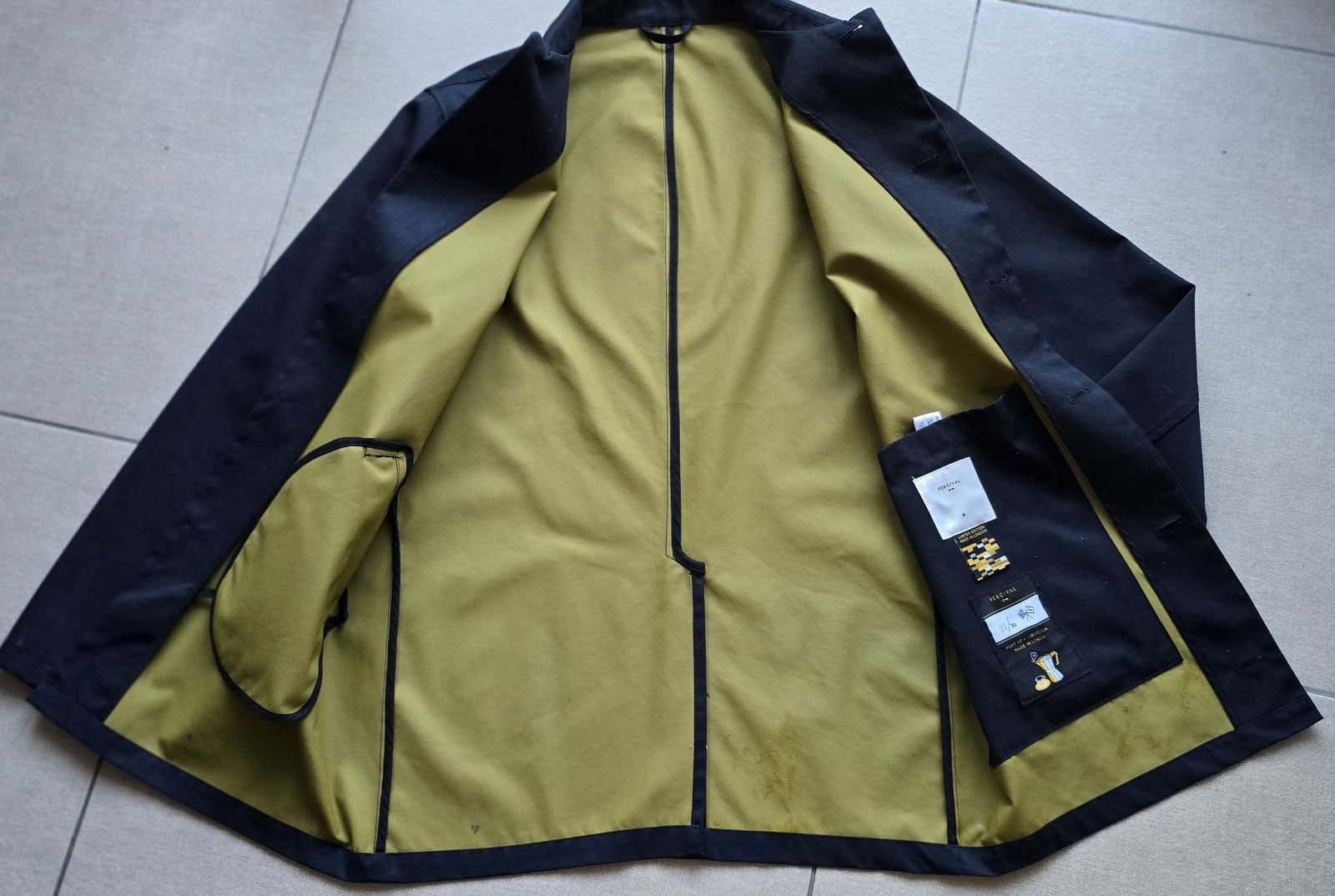 Percival PERCIVAL Waterproof Sherlock Blue Men Jacket Size- M Limited Size US M / EU 48-50 / 2 - 12 Thumbnail