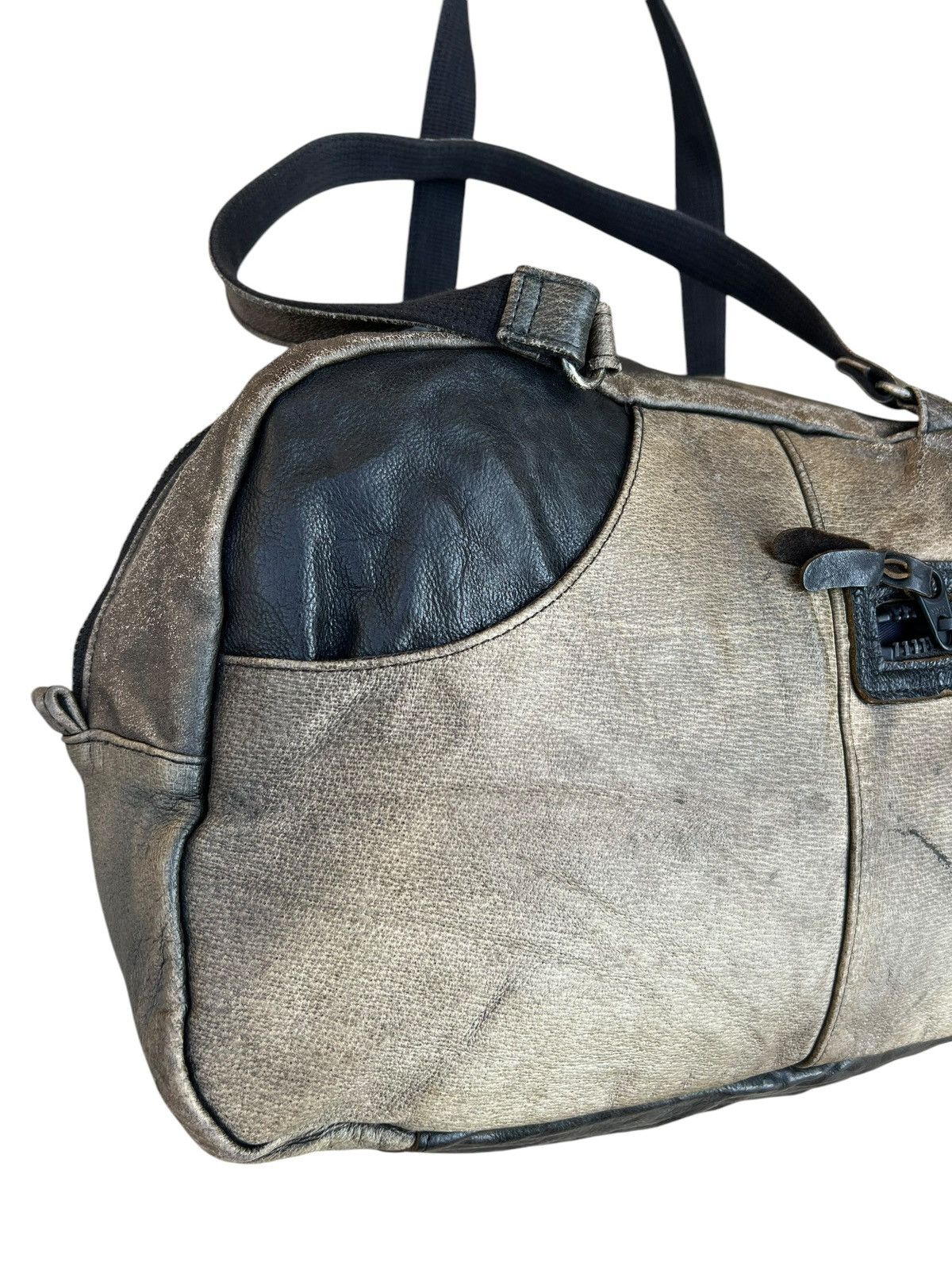 Japanese Brand Butler Verner Sails Japan Distressed Patina Leather Bag Size ONE SIZE - 7 Thumbnail
