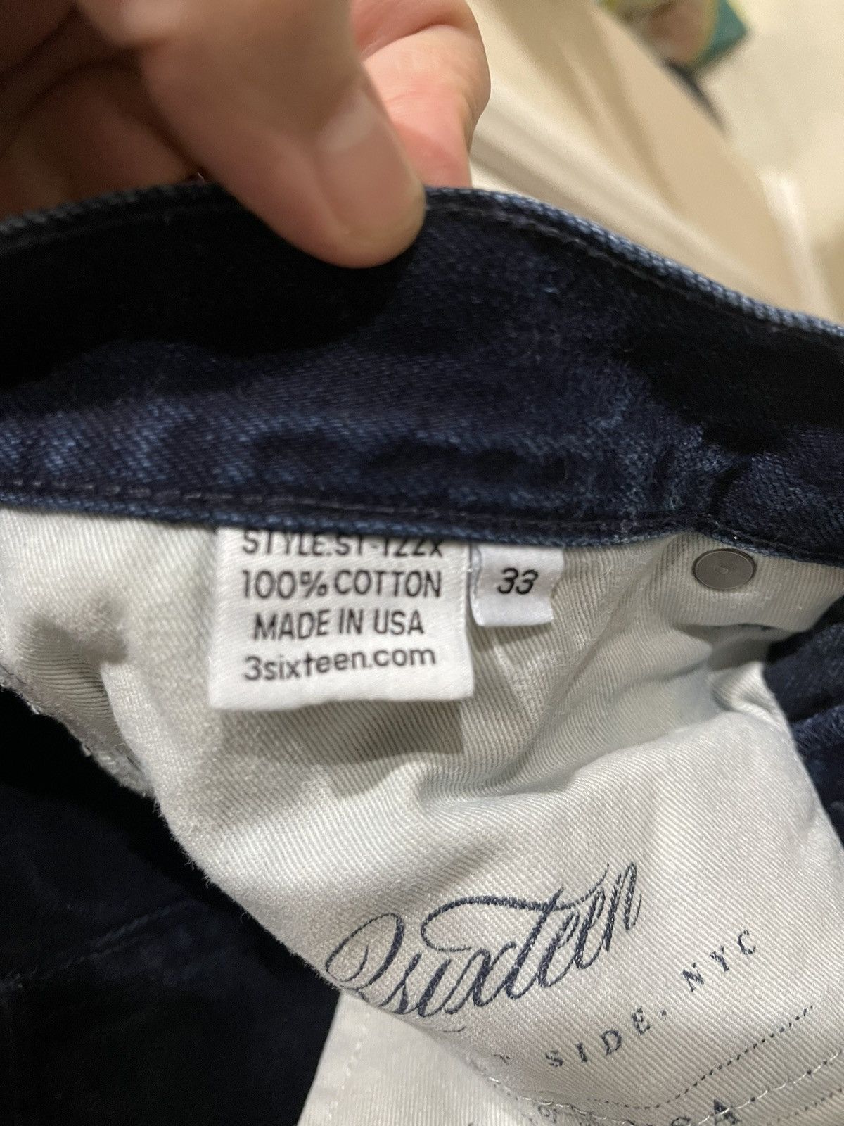 3sixteen 3SIXTEEN ST-122X jeans, size 33 Size US 33 - 4 Thumbnail