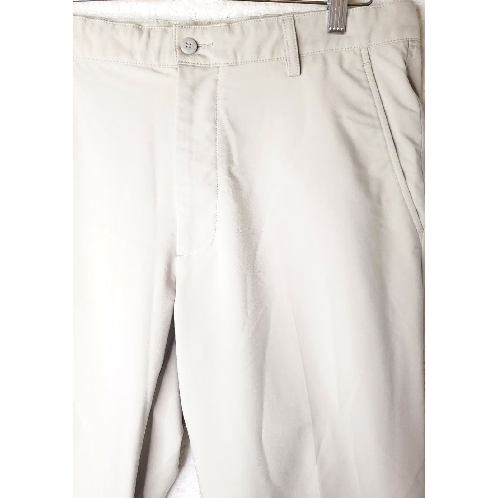 Footjoy FootJoy Pants Mens Golf Performance Athletic Beige Flat Front Stretch Sz 33x28.5* Regular Size Size US 33 - 4 Thumbnail