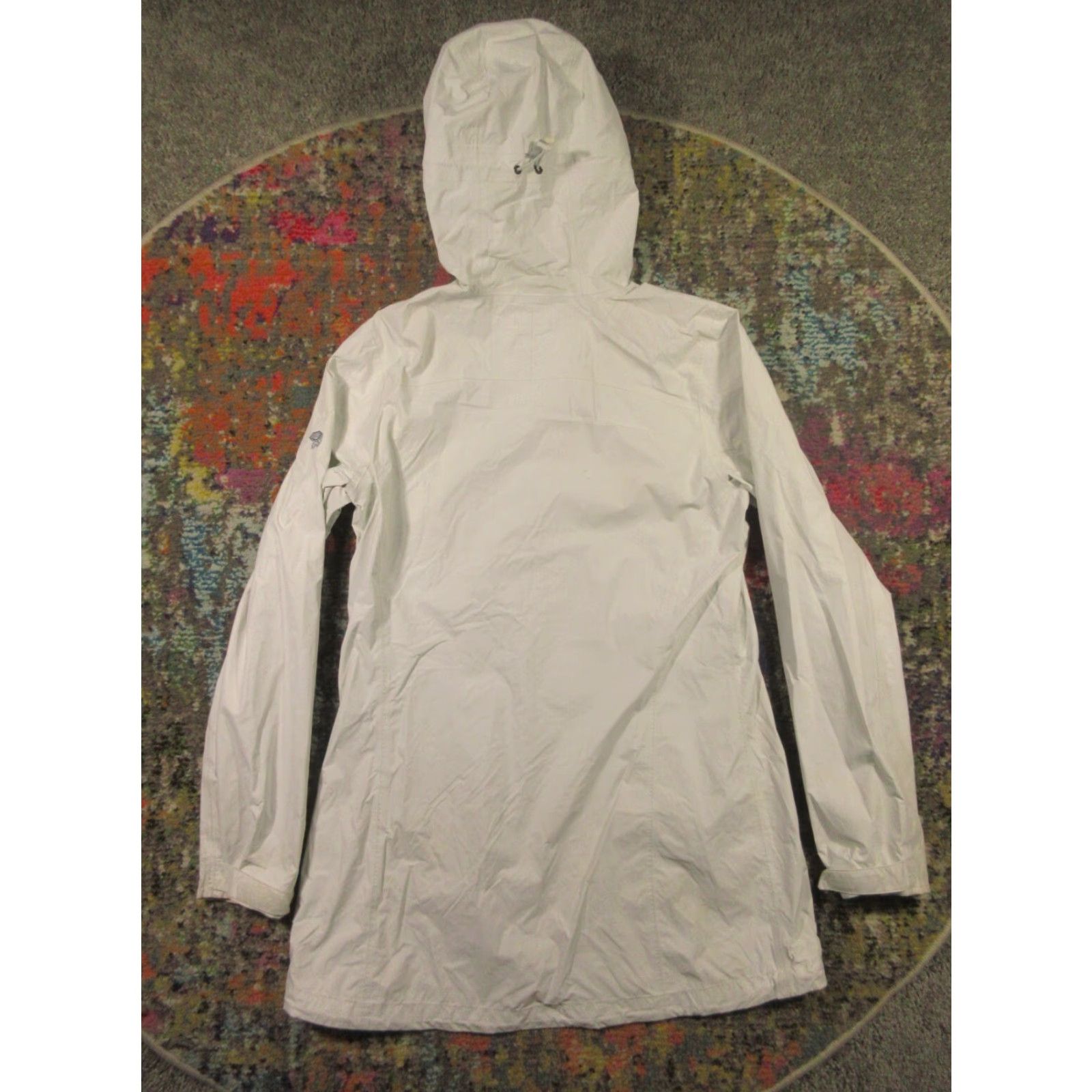 Mountain Hardwear Mountain Hardwear DryQ EVAP Rain Jacket Parka Women's M White Full Zip Hooded Size M / US 6-8 / IT 42-44 - 2 Thumbnail