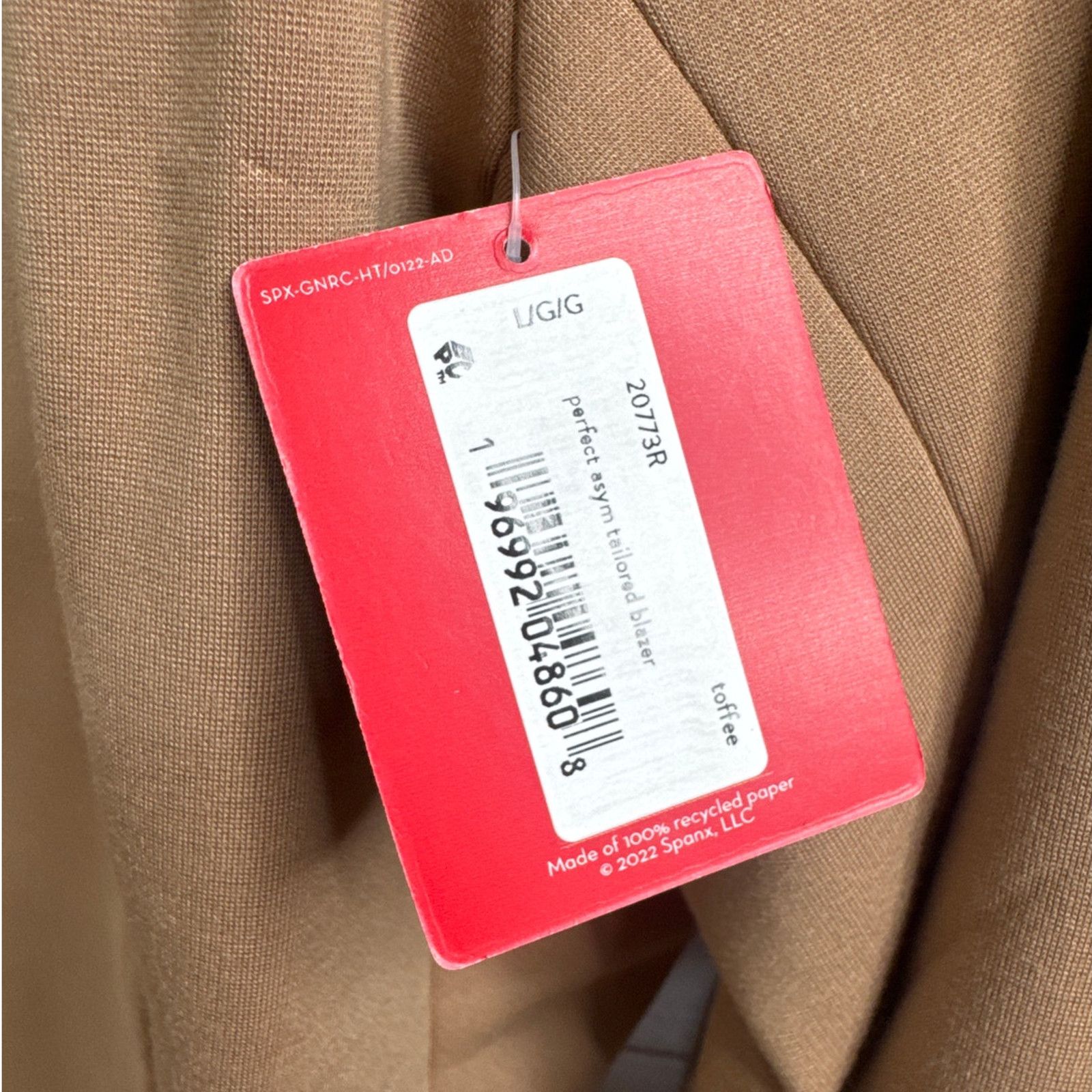 Spanx NWT Spanx Perfect Asymmetrical Tailored Toffee Blazer Size L Size L / US 10 / IT 46 - 8 Thumbnail