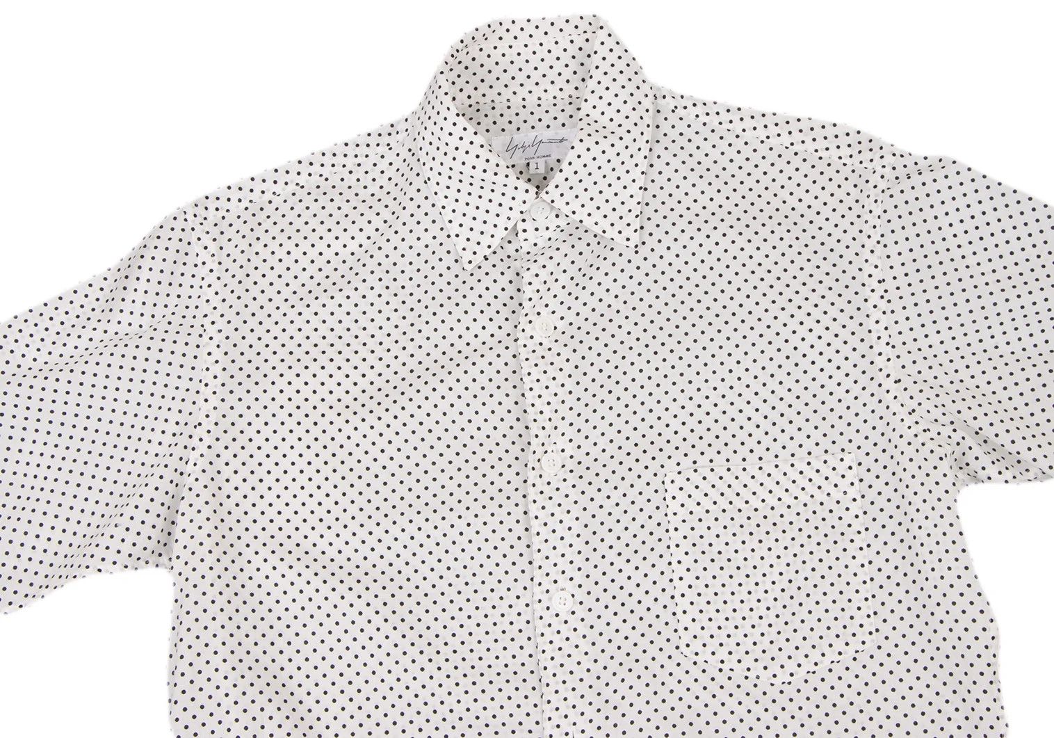 Yohji Yamamoto Yohji Yamamoto Cotton Dot Print Short Sleeve Shirt Size US S / EU 44-46 / 1 - 2 Thumbnail