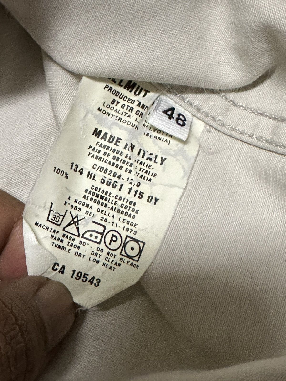 Helmut Lang Vtg Helmut Lang denim jacket Size US M / EU 48-50 / 2 - 4 Thumbnail