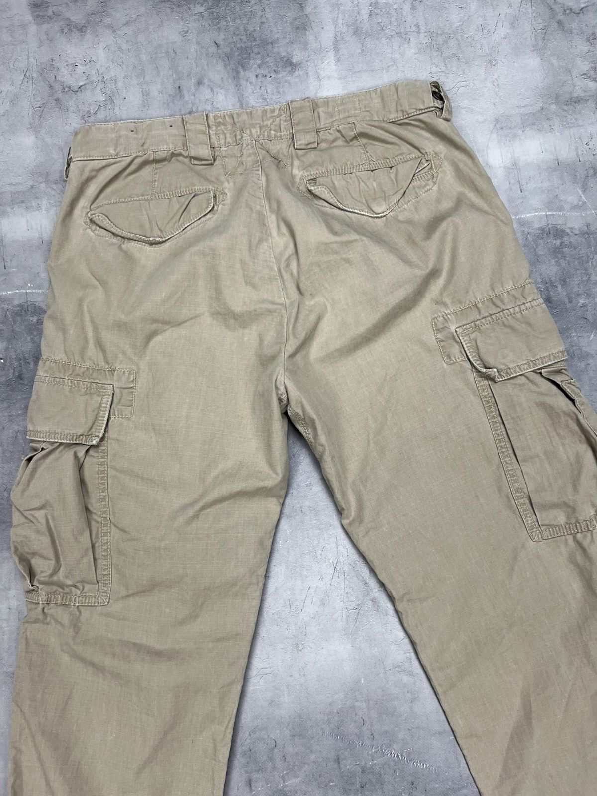 Polo Ralph Lauren × Vintage Polo Ralph Lauren Cargo Pants Mens 34x32 Beige RLPC Size US 34 / EU 50 - 16 Thumbnail