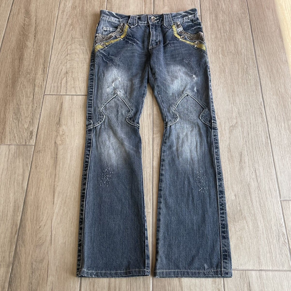 00’s “semantic design” clash black denim Semantic Design Denim | Grailed