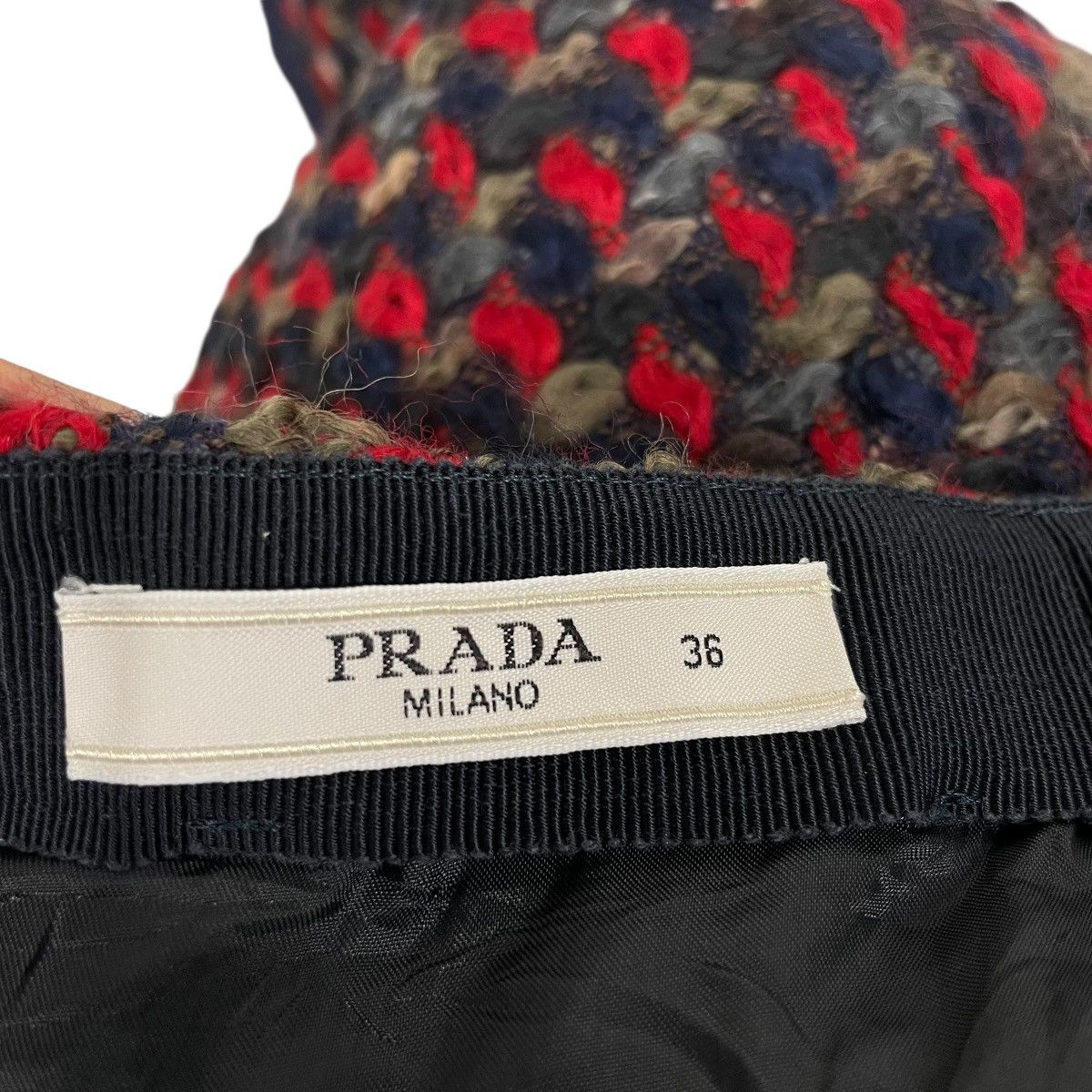 Prada Prada Milano Tweed Mini Skirt Size 25" / US 0 / IT 36 - 10 Thumbnail