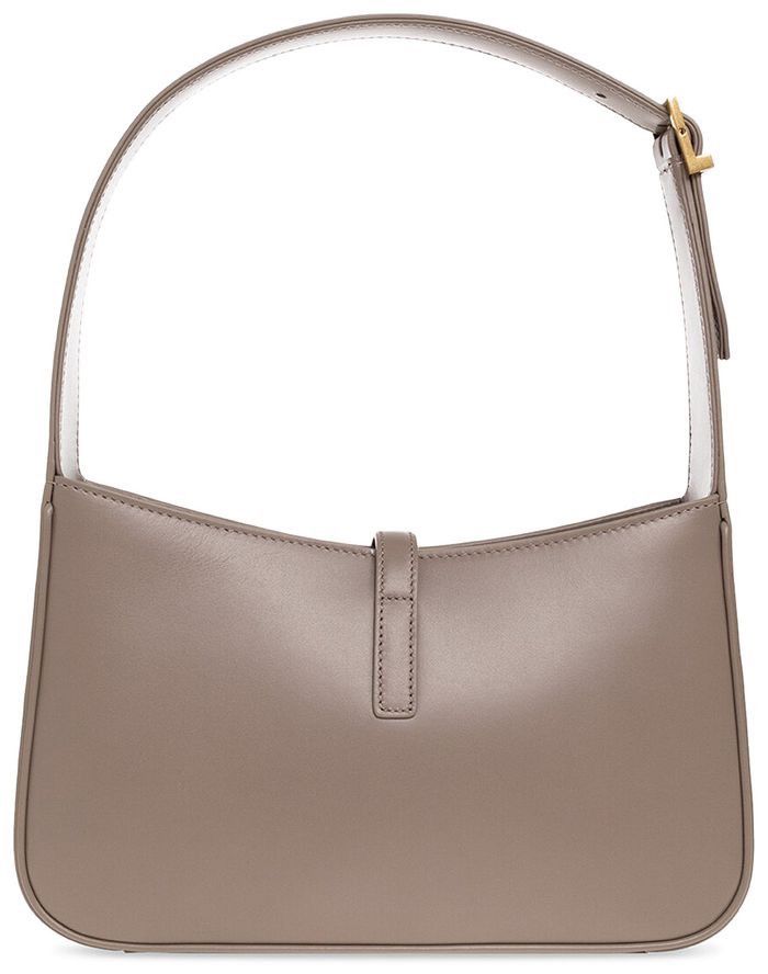 Saint Laurent Paris Saint Laurent 5a7 Leather Hobo Bag in Taupe Size ONE SIZE - 3 Thumbnail