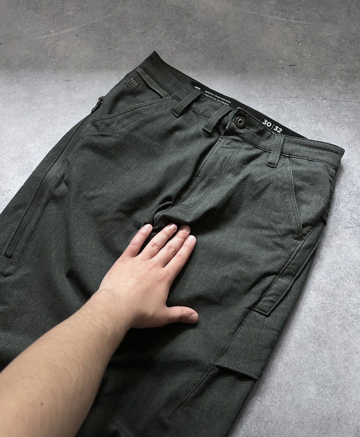 G-Star × Japanese Brand G-star Raw citishiled 3D cargo slim pants grey mens 30/32 Size US 31 - 5 Thumbnail