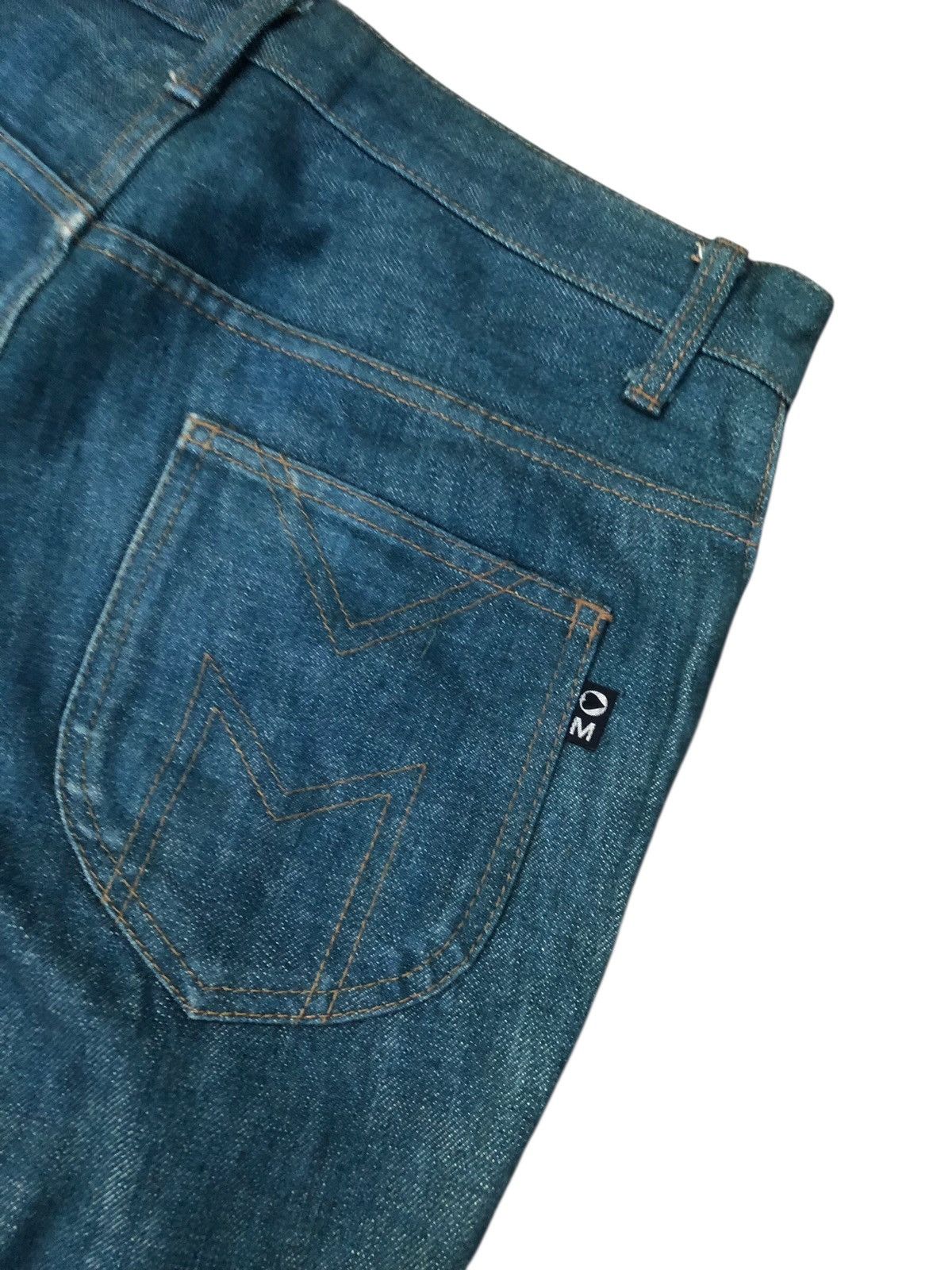 Morgan Homme Flare Bondage MORGAN HOMME Japanese Brand Strap Leg Jeans Size 31" - 12 Thumbnail