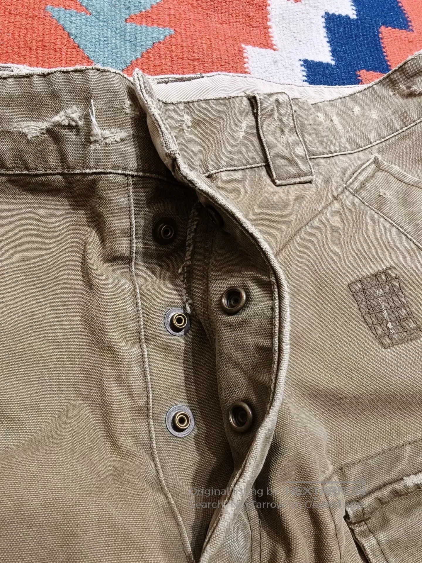 Ralph Lauren Blue Label Ralph Lauren RRL Waxed Cargo Shorts. Size US 33 - 3 Thumbnail