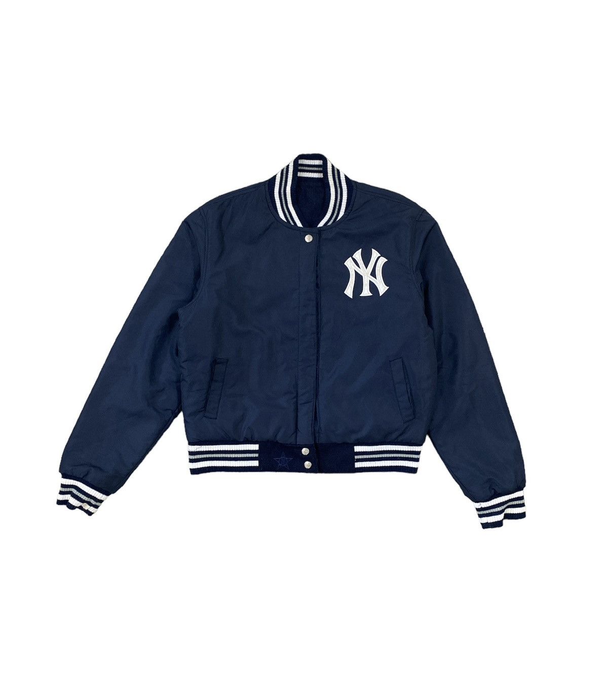 Majestic × Vintage Vintage Reversible MLB NY Yankees Varsity Bomber Jacket Size US L / EU 52-54 / 3 - 1 Thumbnail
