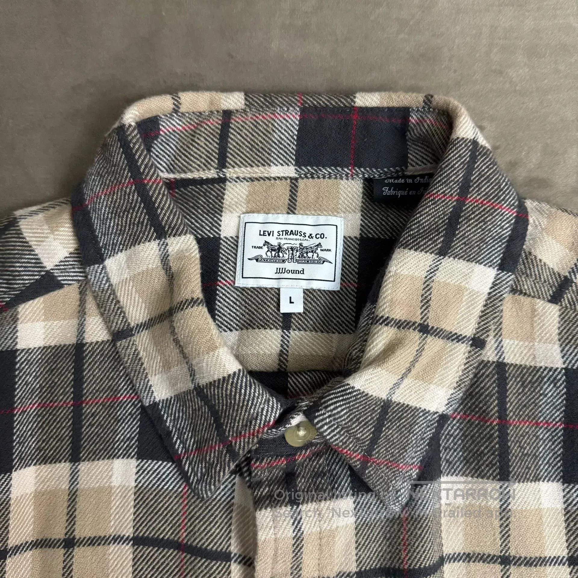 JJJJound JJJJound x Levi's Plaid Shirt. Size US L / EU 52-54 / 3 - 3 Thumbnail