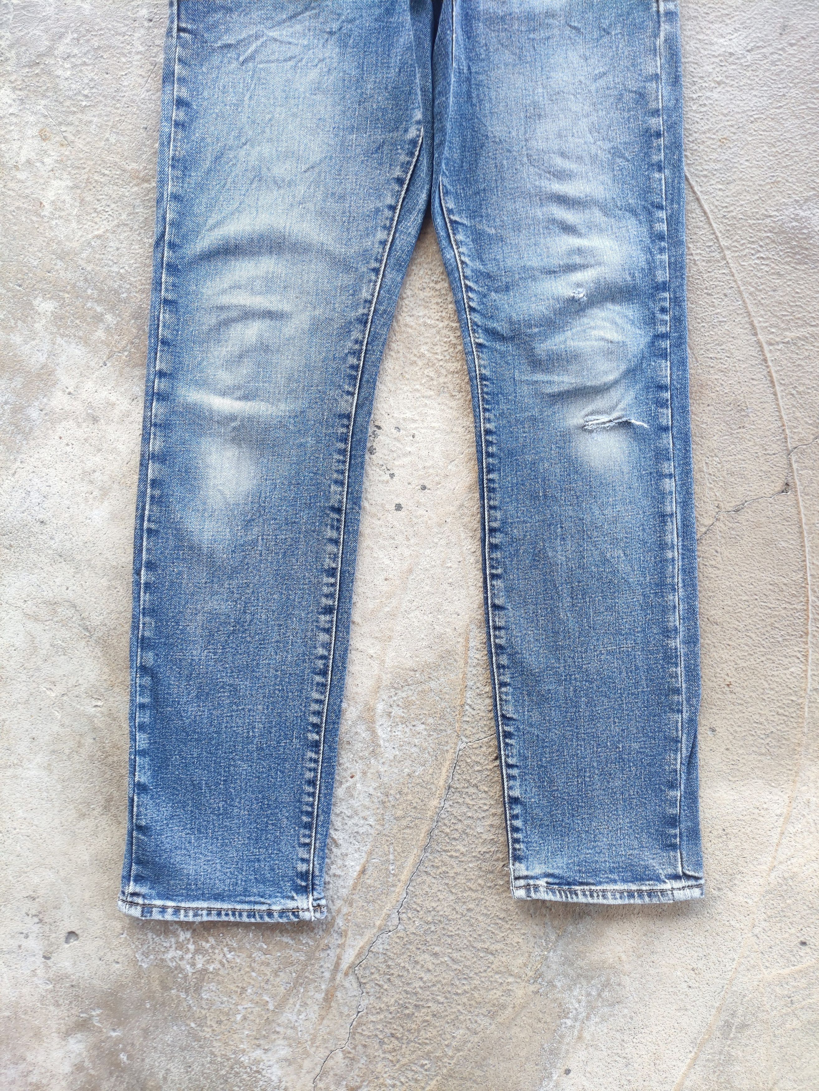 Gap Vintage GAP Slim Distress Faded Denim Pants Size US 31 - 4 Thumbnail