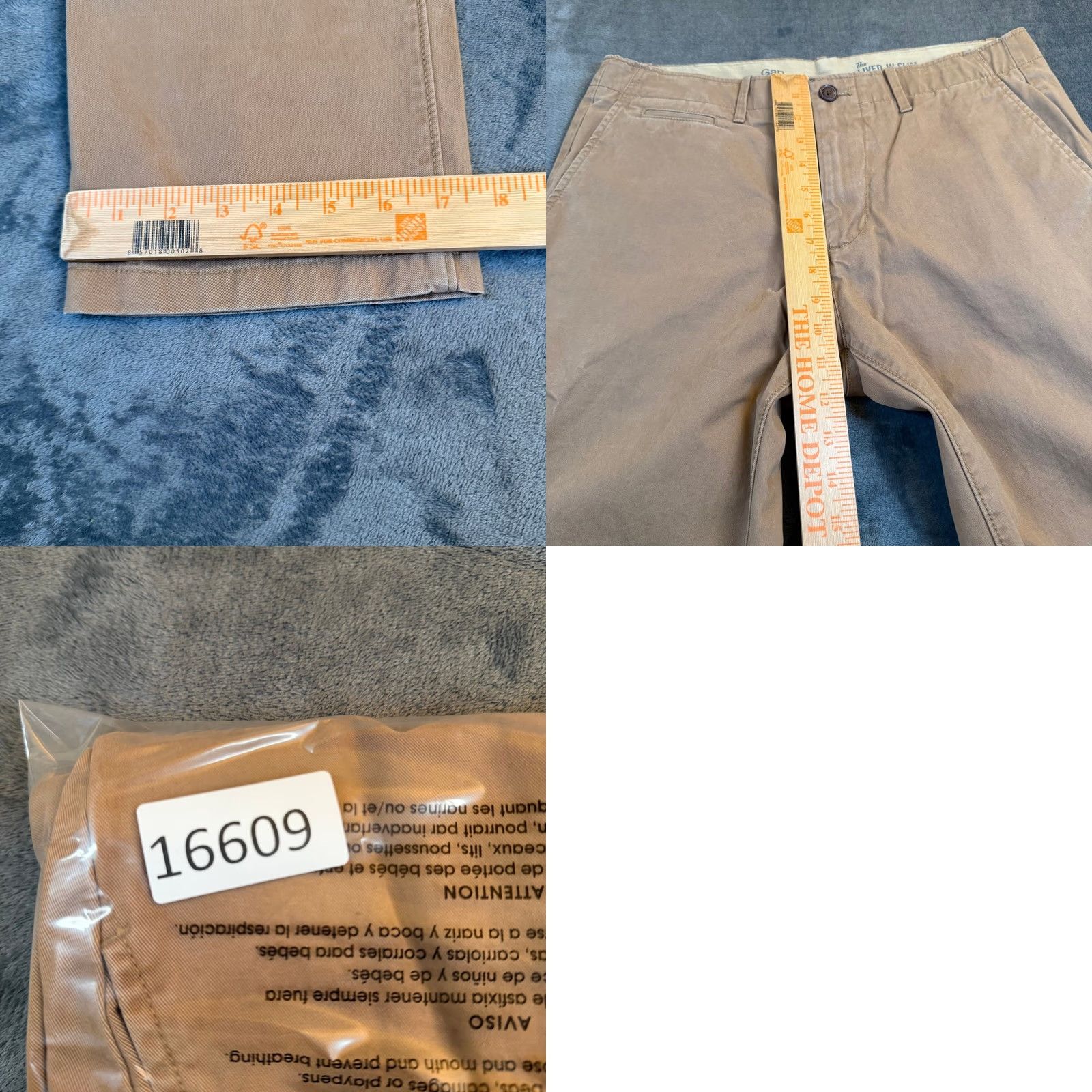 Gap GAP The Lived In Slim Khaki Chinos Pants Mens W34 L32 Casual Workwear Size US 34 / EU 50 - 8 Thumbnail