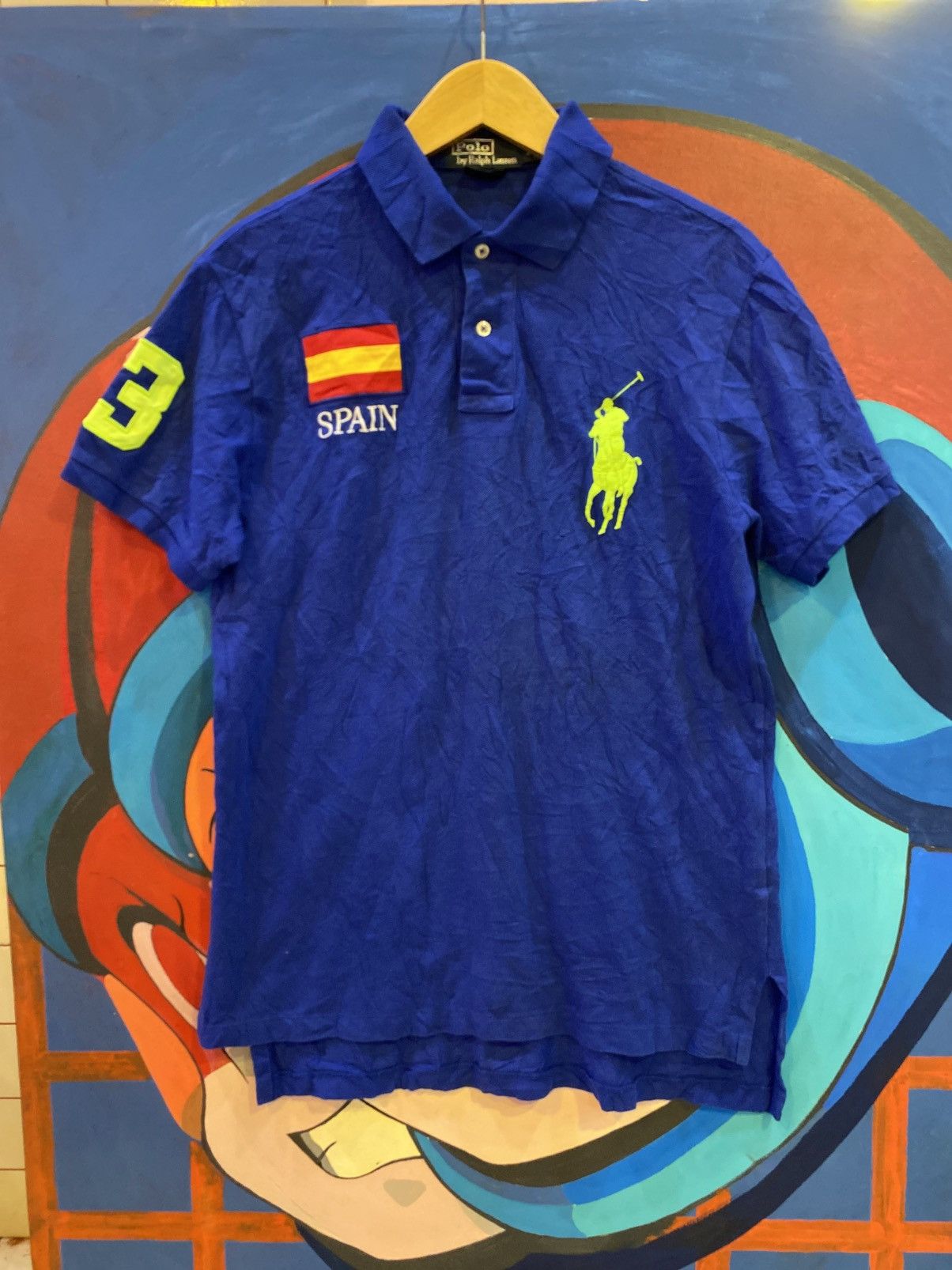 Polo Ralph Lauren Polo Ralph Lauren Shirt Blue Spain Big Pony Logo #3 Size US M / EU 48-50 / 2 - 1 Thumbnail