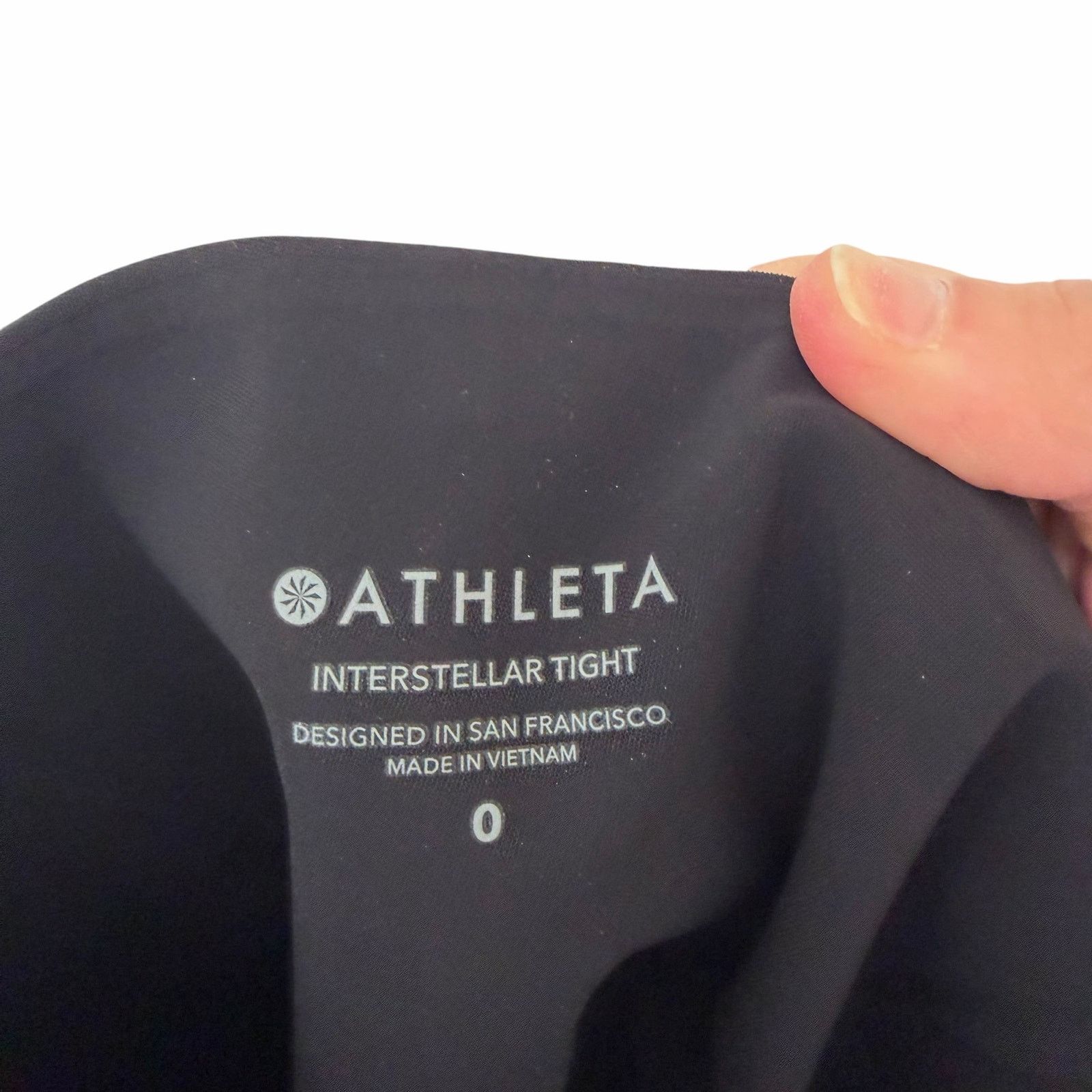 Athleta Athleta Black Interstellar Tight Leggings Sz 0 Size 25" / US 0 / IT 36 - 2 Thumbnail