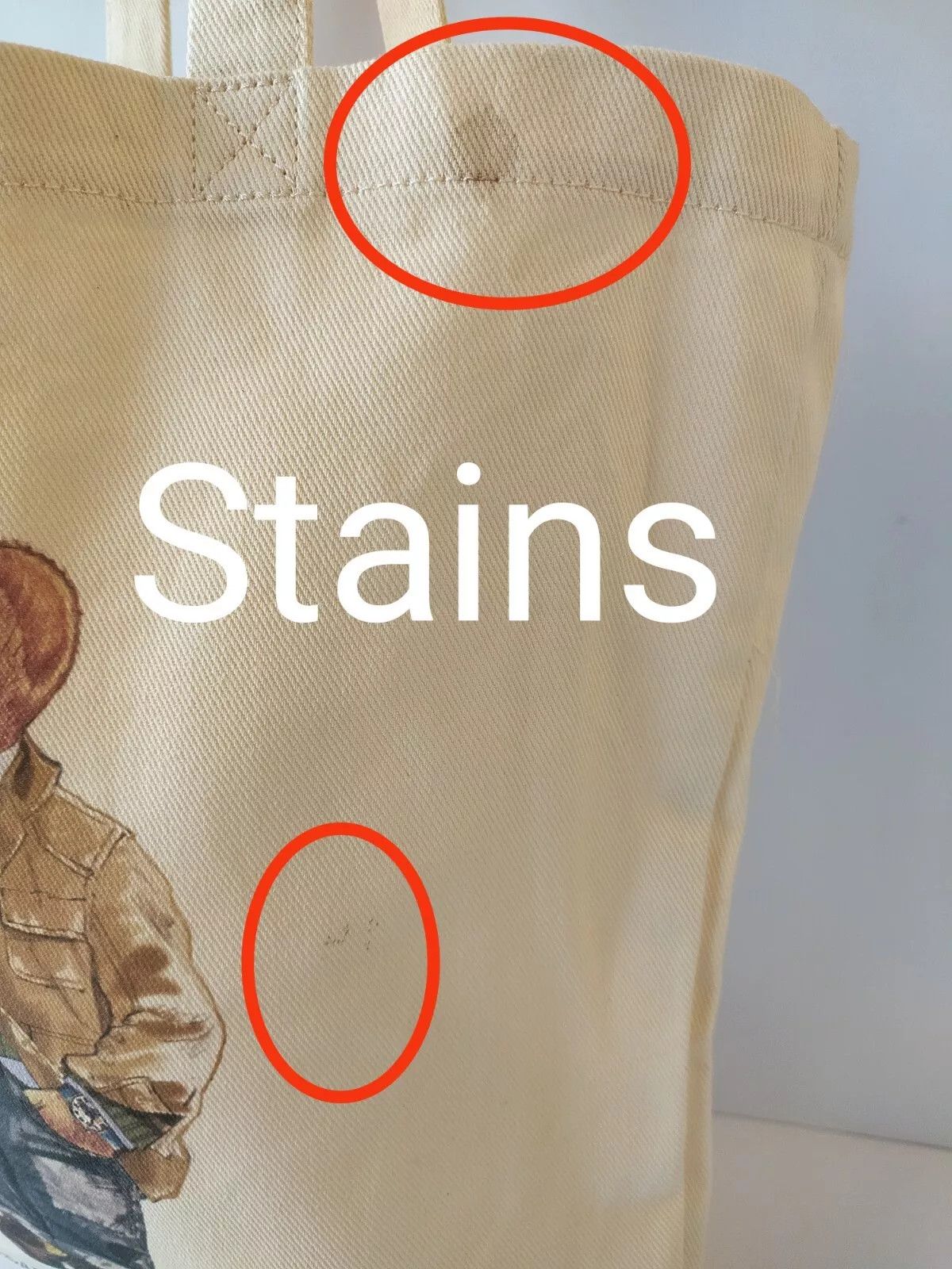 Polo Ralph Lauren Polo Ralph Lauren Polo Bear Cotton Canvas Tote Bag IFD 8043 Size ONE SIZE - 11 Thumbnail