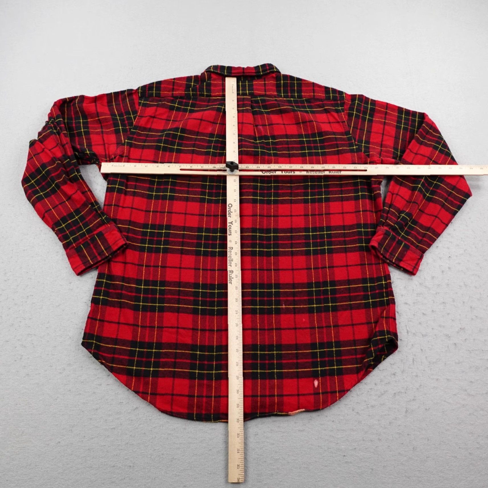 Ralph Lauren VINTAGE Ralph Lauren Shirt Men XL Red Tartan Plaid Flannel Button-Up Classic Fit Size US XL / EU 56 / 4 - 5 Thumbnail