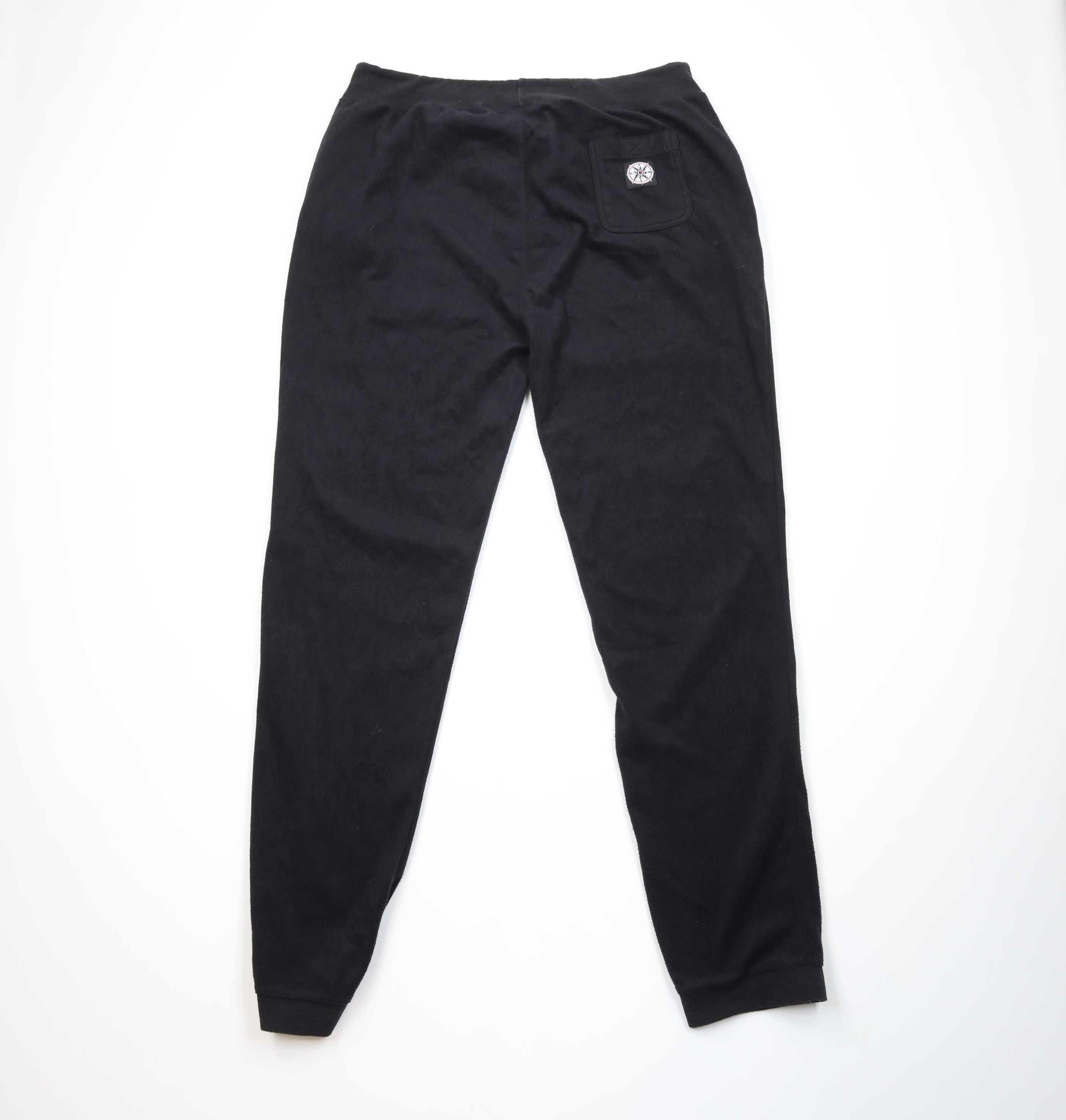 Marlboro Vintage 90s Marlboro Compass Fleece Joggers Pants Black Size US 40 / EU 56 - 8 Thumbnail