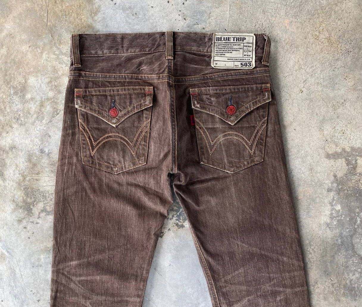 Edwin FLARE EWDIN 503 HERINGBONE GHOSTCLAW DARK BROWN Size US 30 / EU 46 - 9 Thumbnail