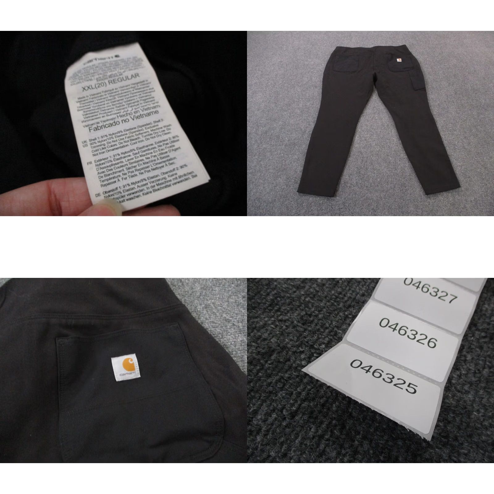 Carhartt Carhartt Leggings Women 2XL Black Yoga Stretch Fitted Work Gym Athletic with Pockets Zip Pocket Size 27" / US 4 / IT 40 - 8 Thumbnail