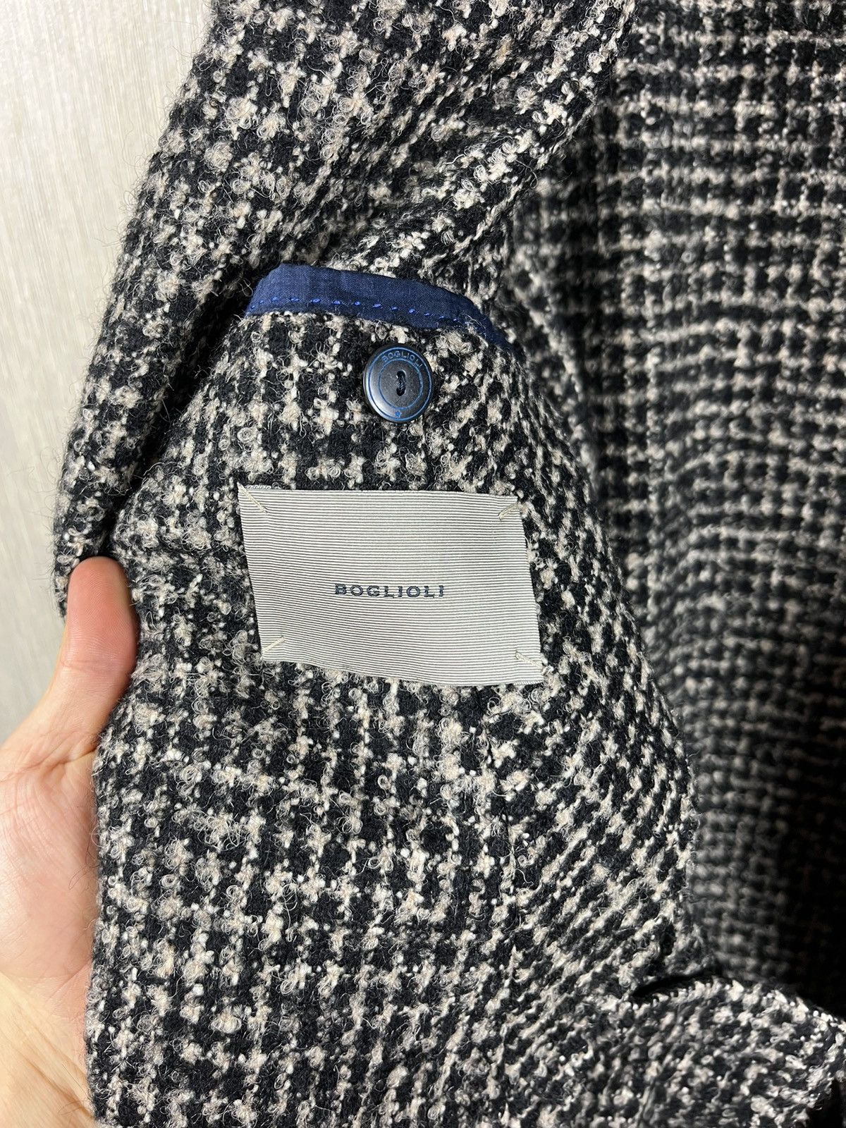 Boglioli Boglioli wool mohair alpaca blazer patterned plaid jacket Size 50R - 17 Thumbnail
