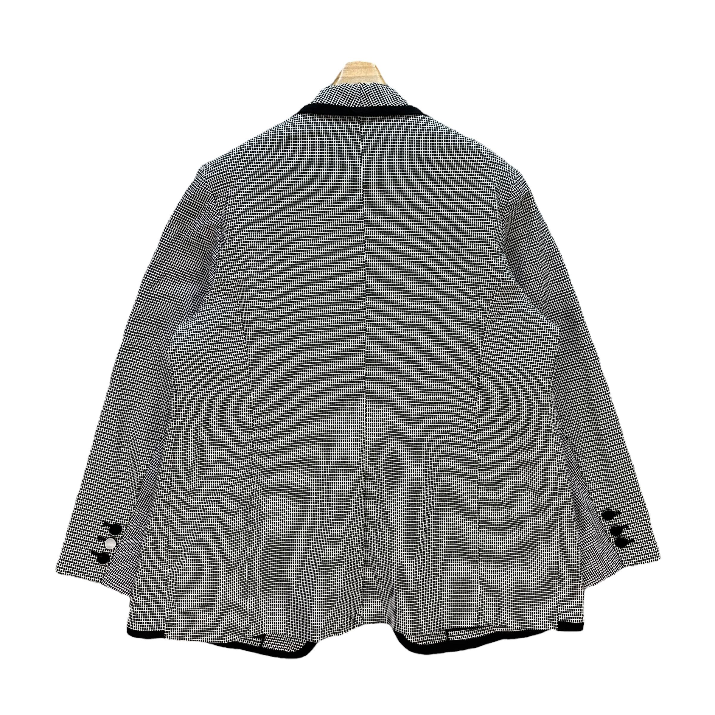 Calvin Klein CALVIN KLEIN Single Button Small Check Blazer #A71-1723 Size XL / US 12-14 / IT 48-50 - 11 Thumbnail
