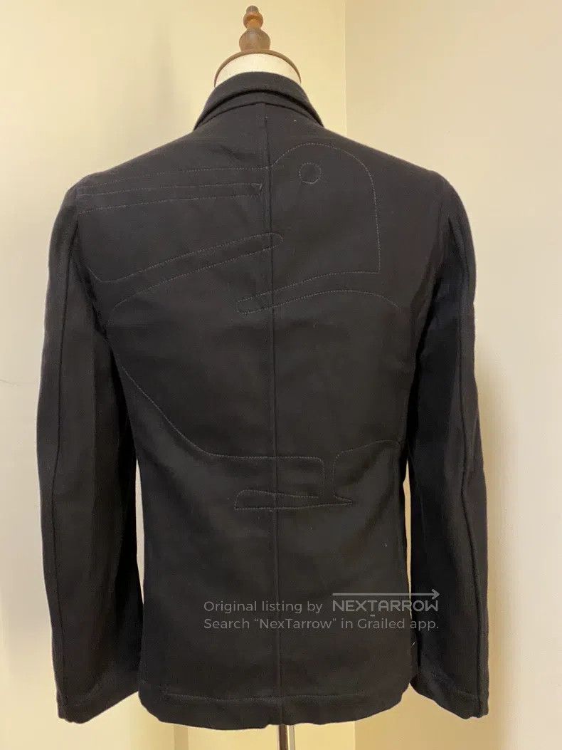 Comme des Garcons Comme Des Garcons Navy Blue Woolen Coat Size S / US 4 / IT 40 - 2 Thumbnail