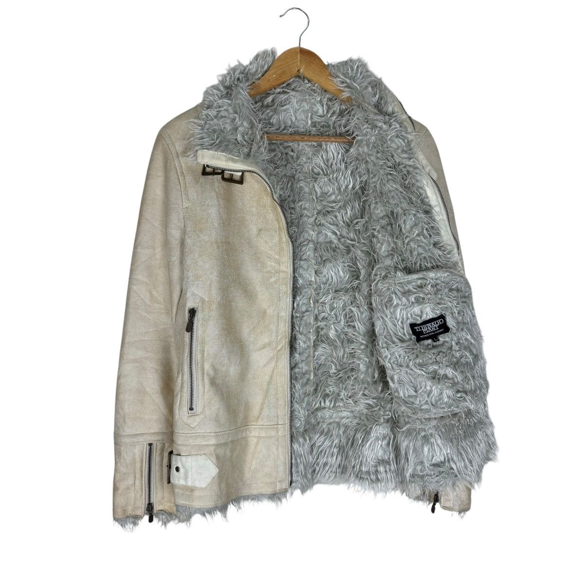 Tornado Mart ☀️TORNADO MART SYNTHETIC LEATHER SHERPA JACKET Size US L / EU 52-54 / 3 - 1 Thumbnail