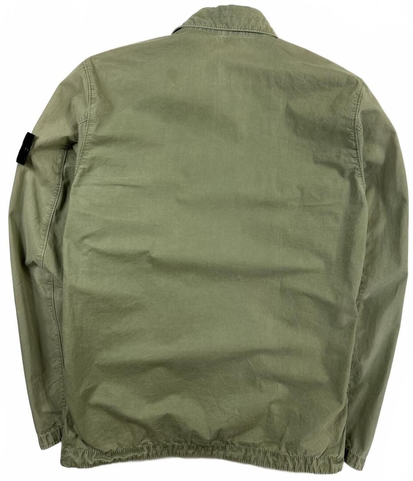 Stone Island Stone Island Zip Up Overshirt Light Green Small Size US S / EU 44-46 / 1 - 4 Thumbnail
